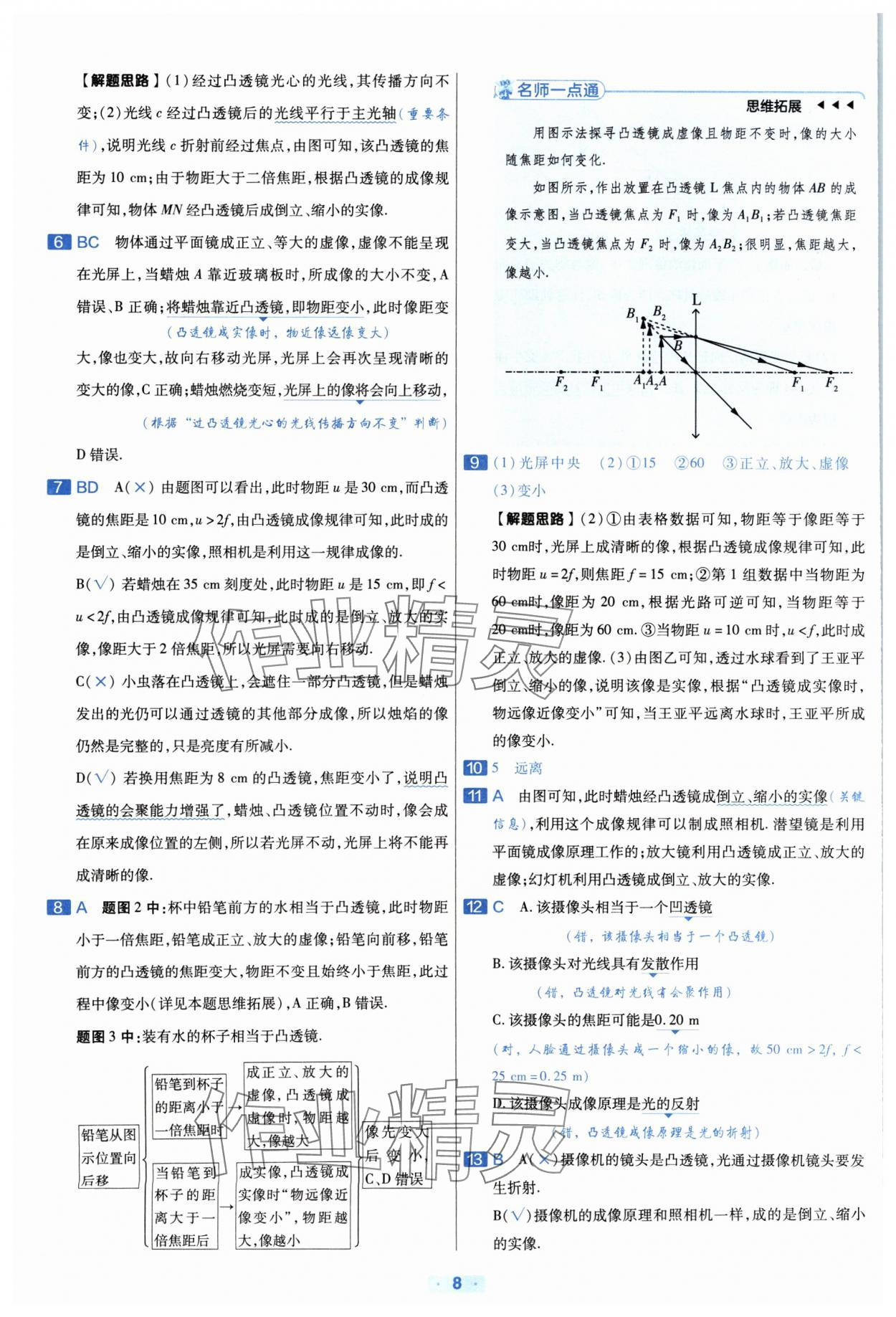 2024年金考卷中考真題分類訓(xùn)練物理 參考答案第7頁