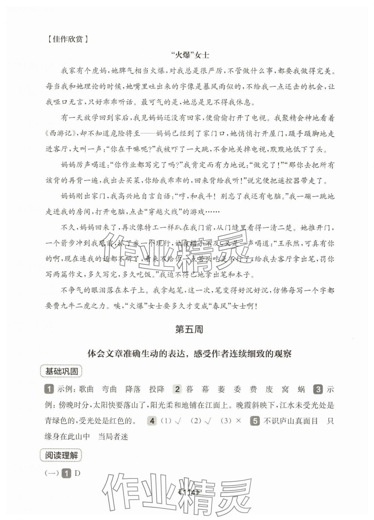 2025年華東師大版一課一練四年級語文上冊人教版54制增強版 第8頁