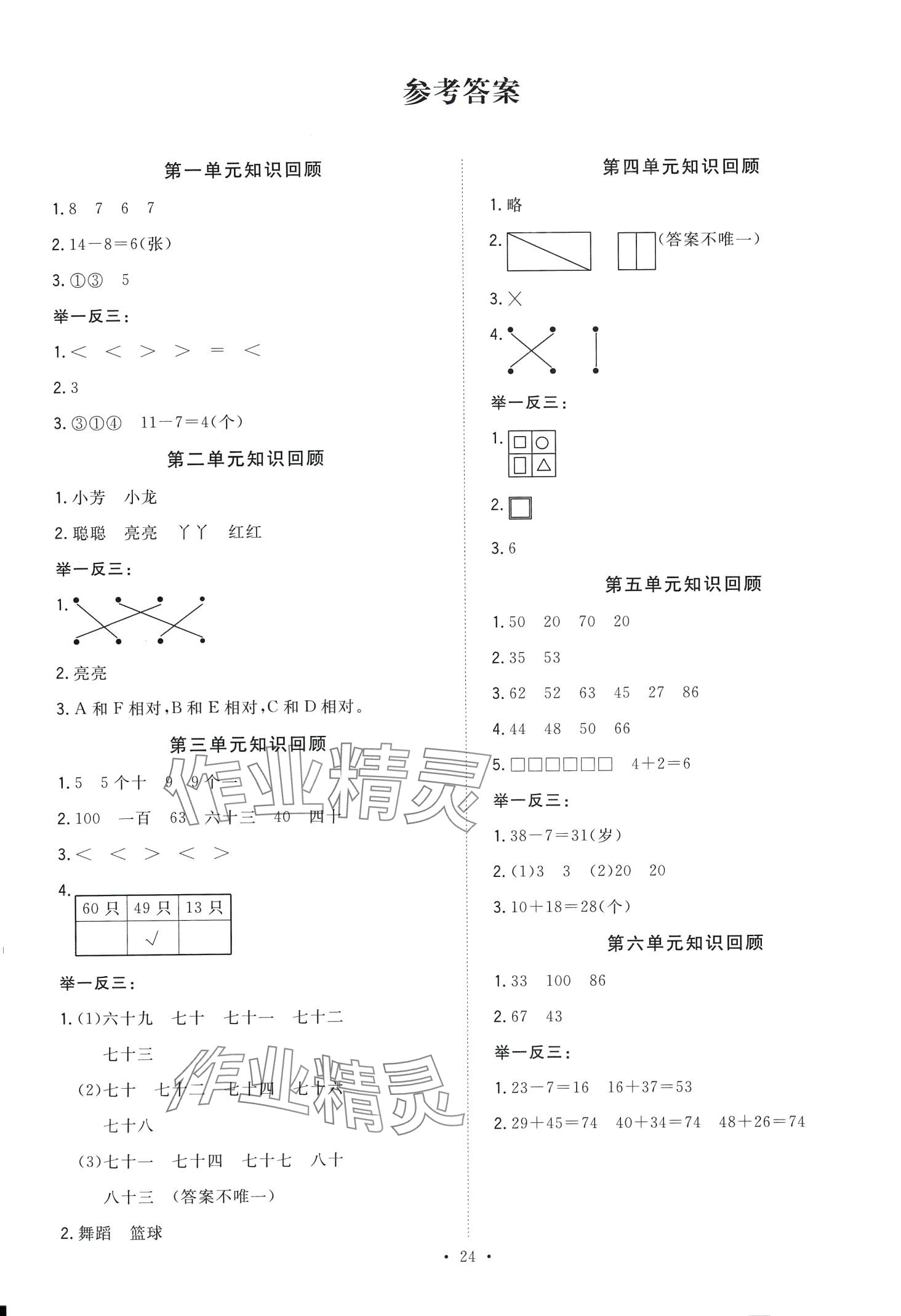 2024年全頻道課時(shí)作業(yè)一年級(jí)數(shù)學(xué)下冊(cè)北師大版 第1頁(yè)