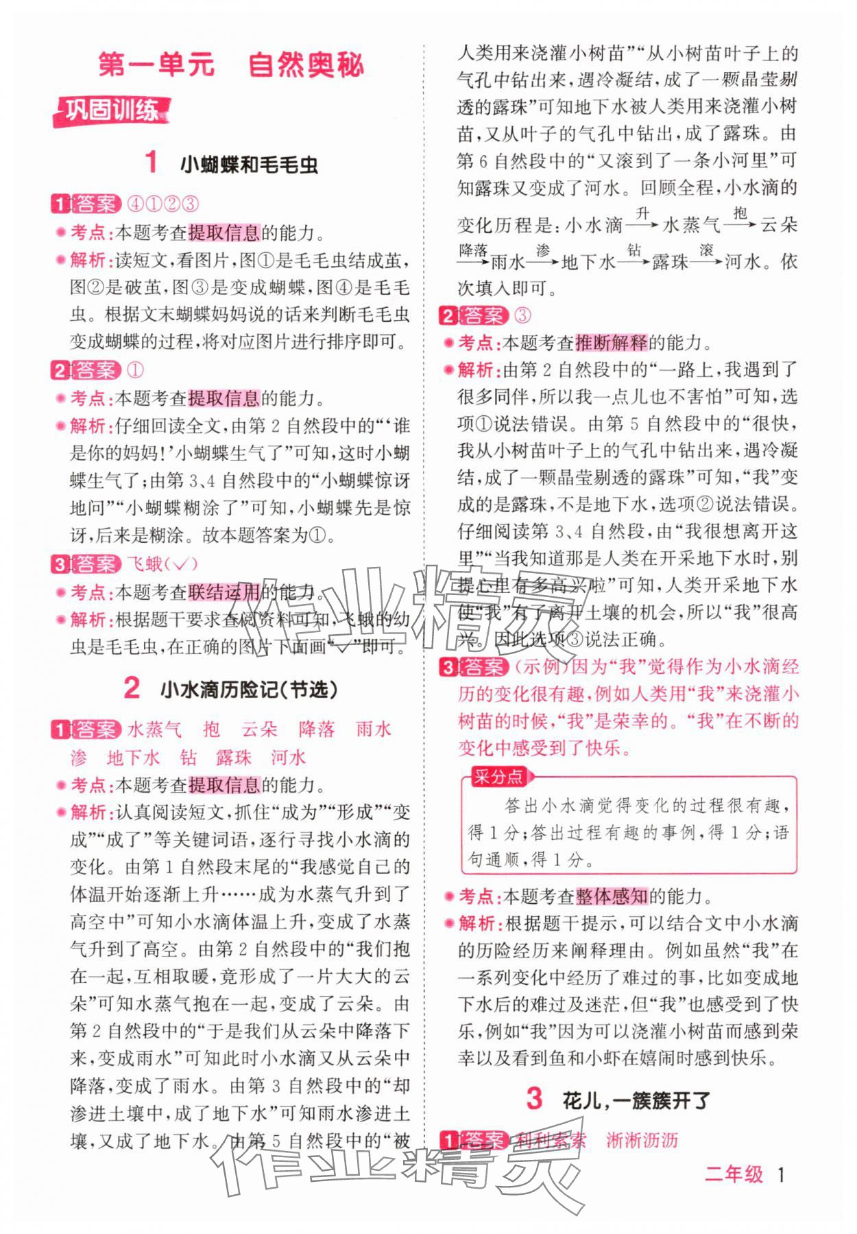 2025年阳光同学同步阅读素养测试二年级语文上册人教版 第1页
