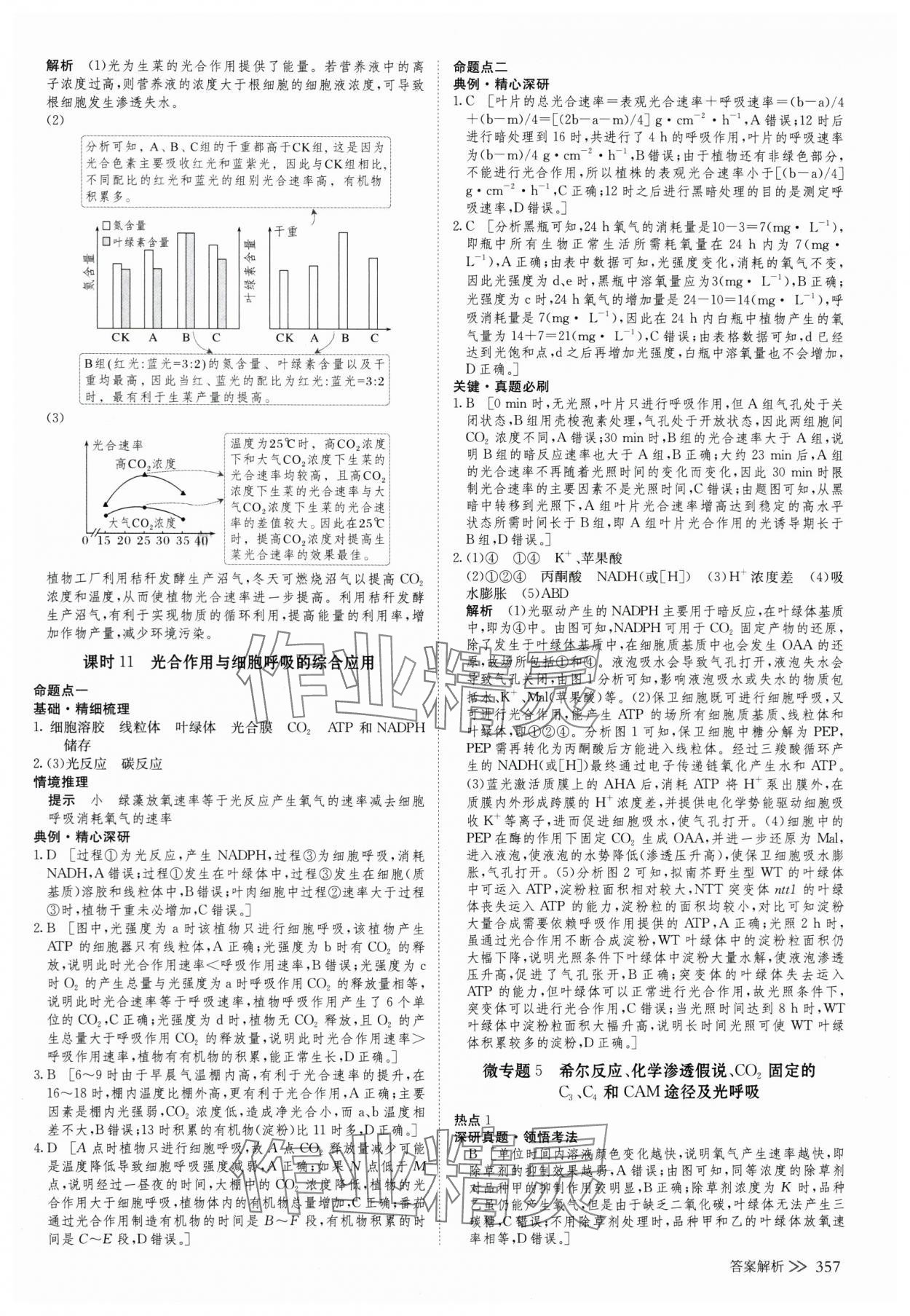 2025年創(chuàng)新設(shè)計高考總復生物浙科版 參考答案第13頁