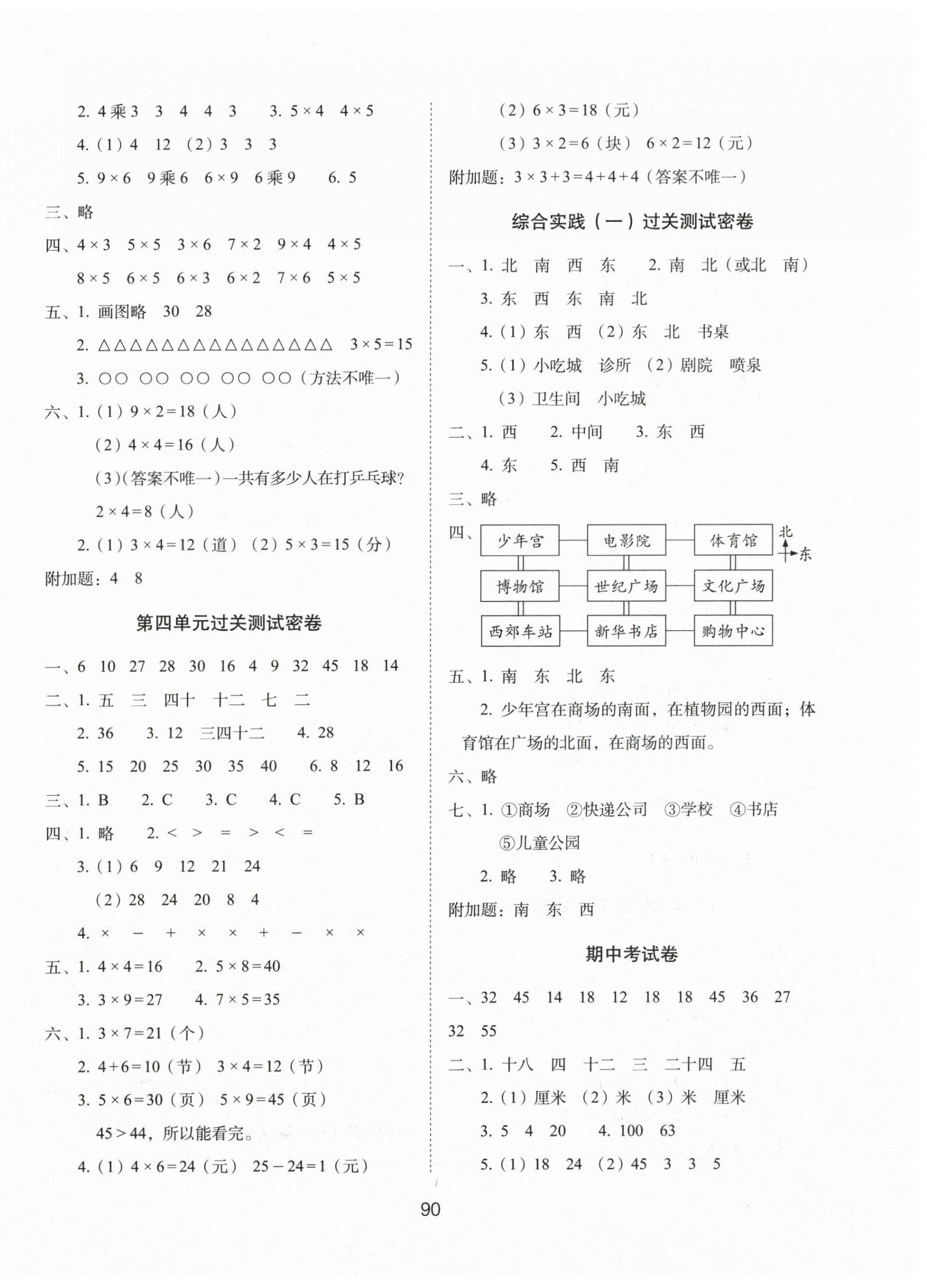 2026年期末冲刺100分完全试卷二年级数学上册北师大版&nbsp;第2页
