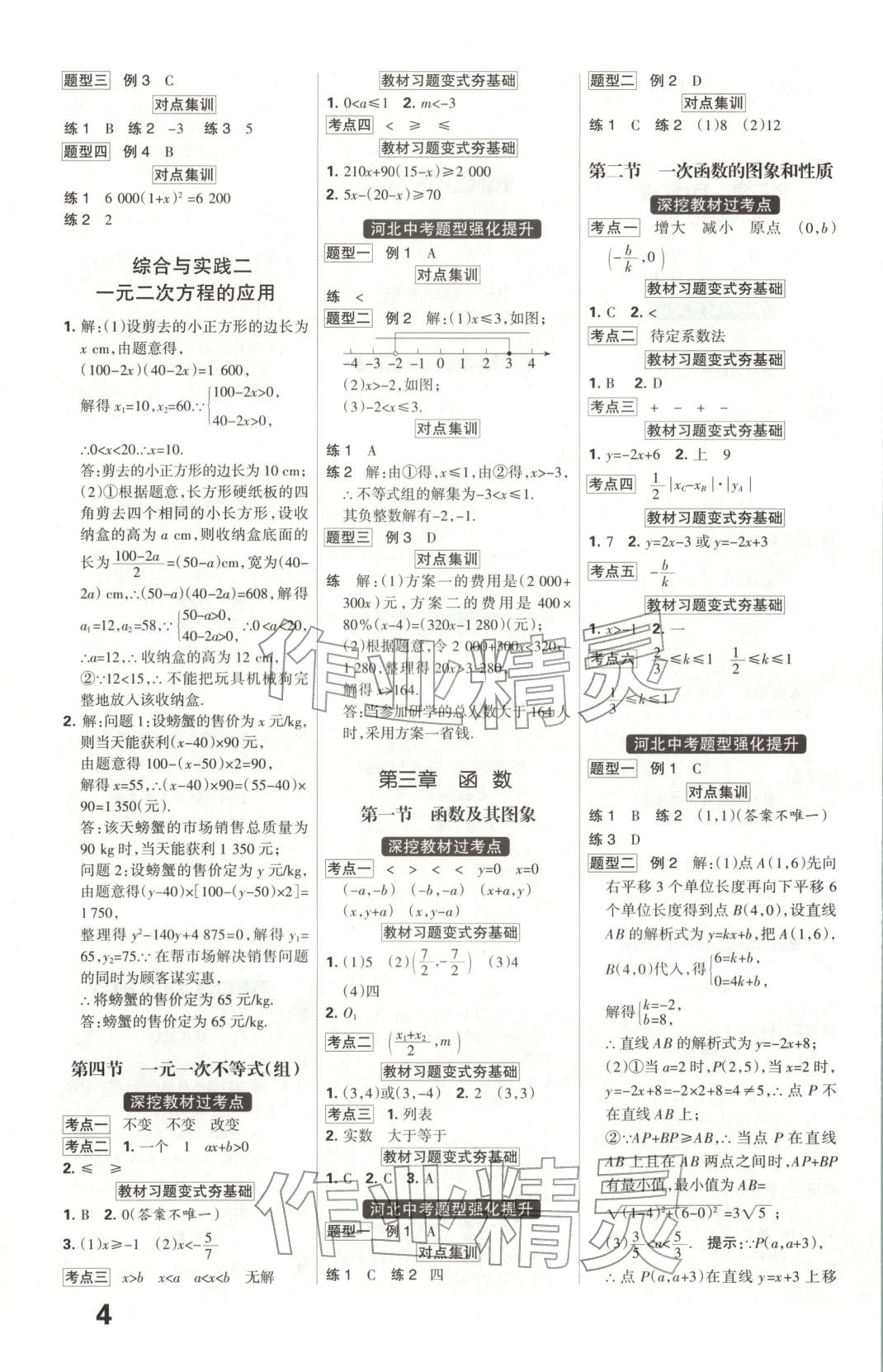 2026年全优中考系统总复习数学河北专版 第4页