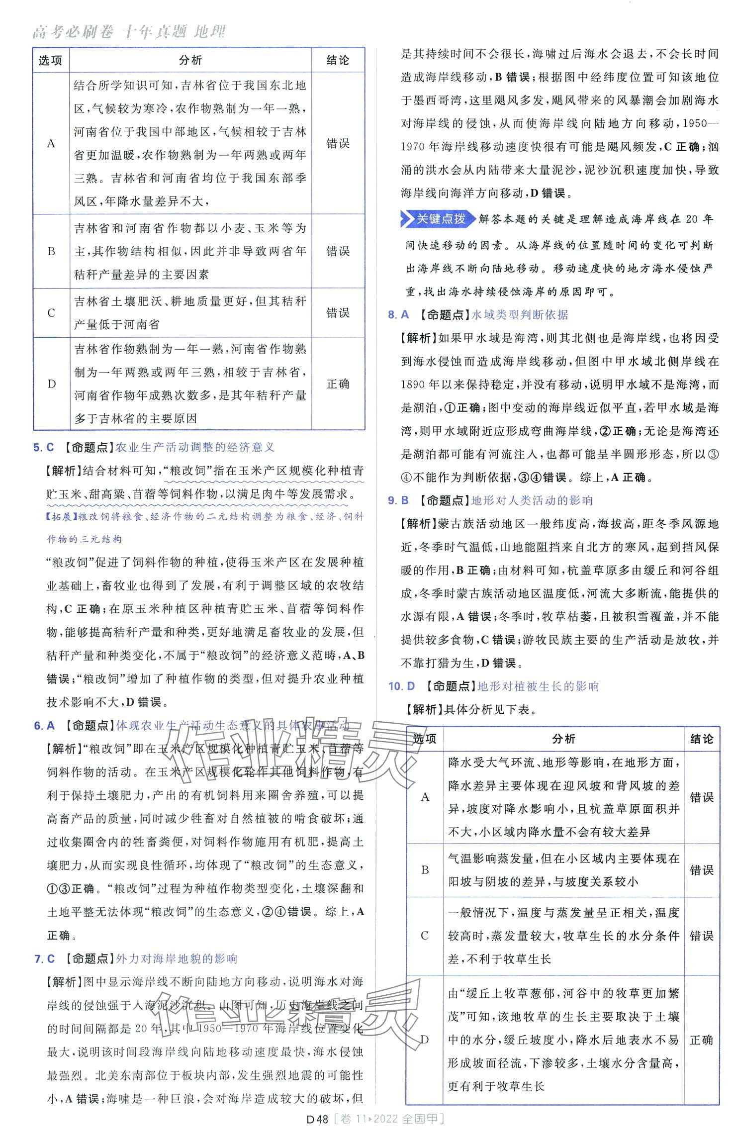 2024年高考必刷卷十年真題高中地理通用版 第50頁(yè)