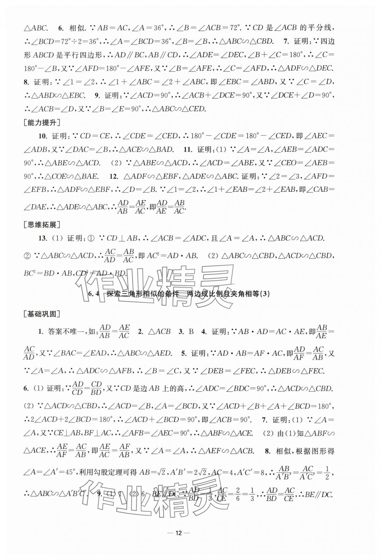 2025年創(chuàng)新課時(shí)作業(yè)九年級(jí)數(shù)學(xué)下冊(cè)蘇科版 第12頁(yè)