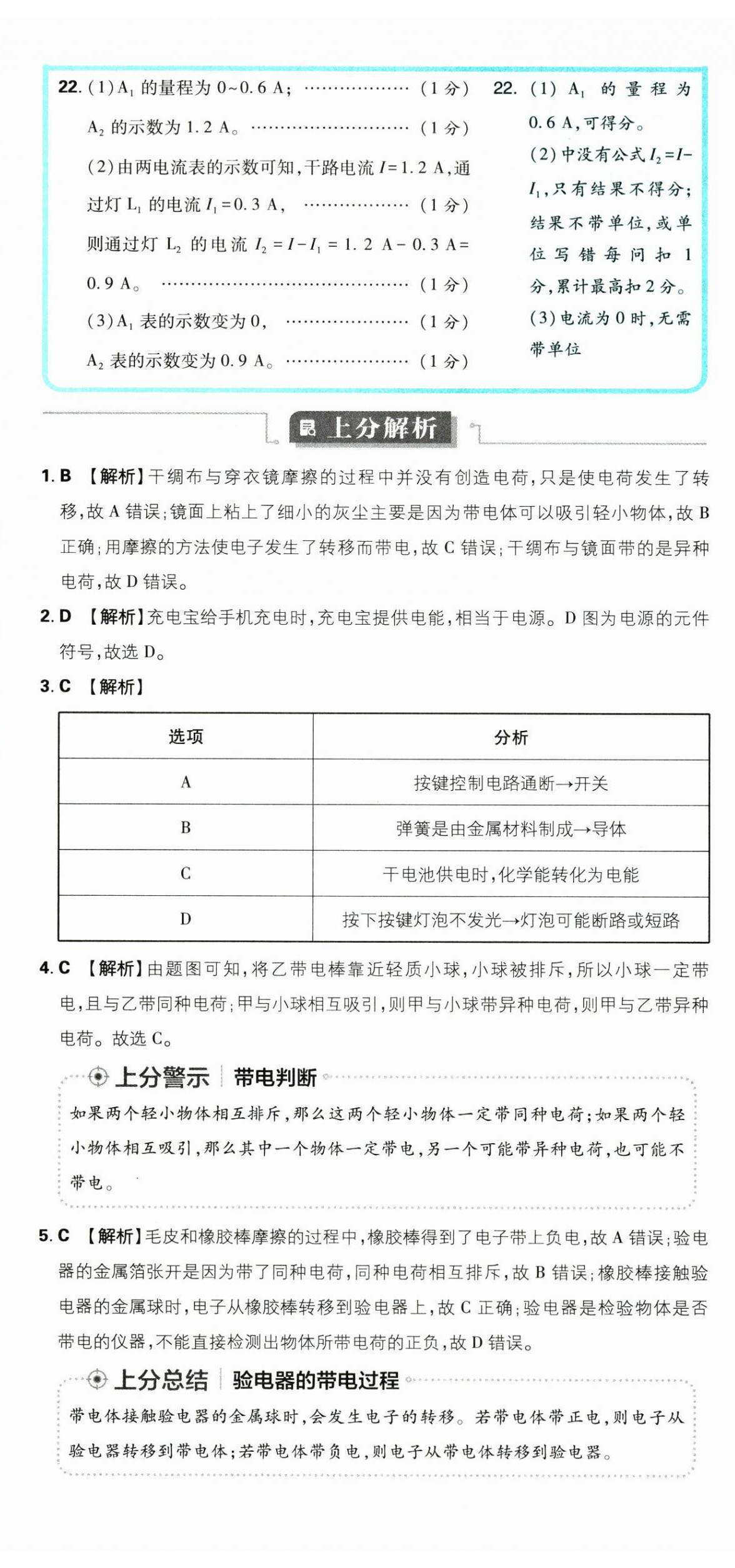 2025年初中上分卷單元診斷自查九年級(jí)物理全一冊(cè)人教版 第17頁(yè)