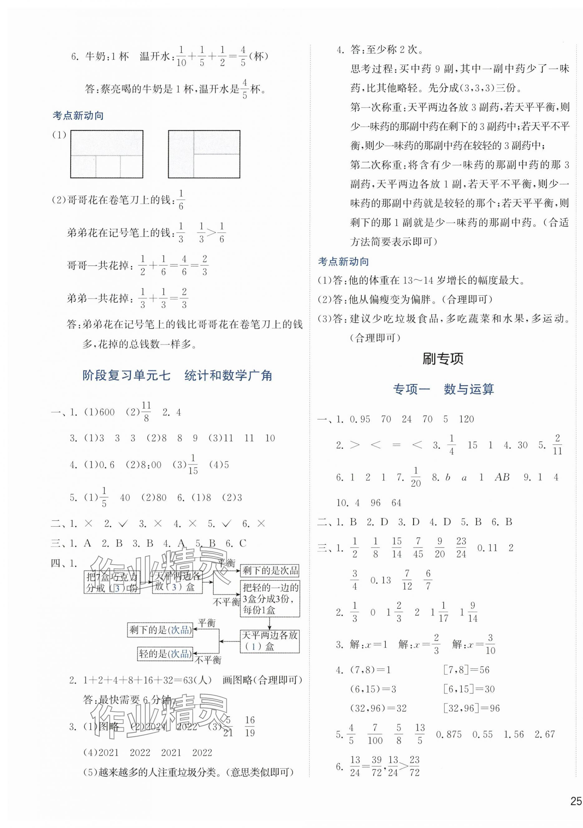 2025年知行合期末必刷題五年級數學下冊人教版 第5頁