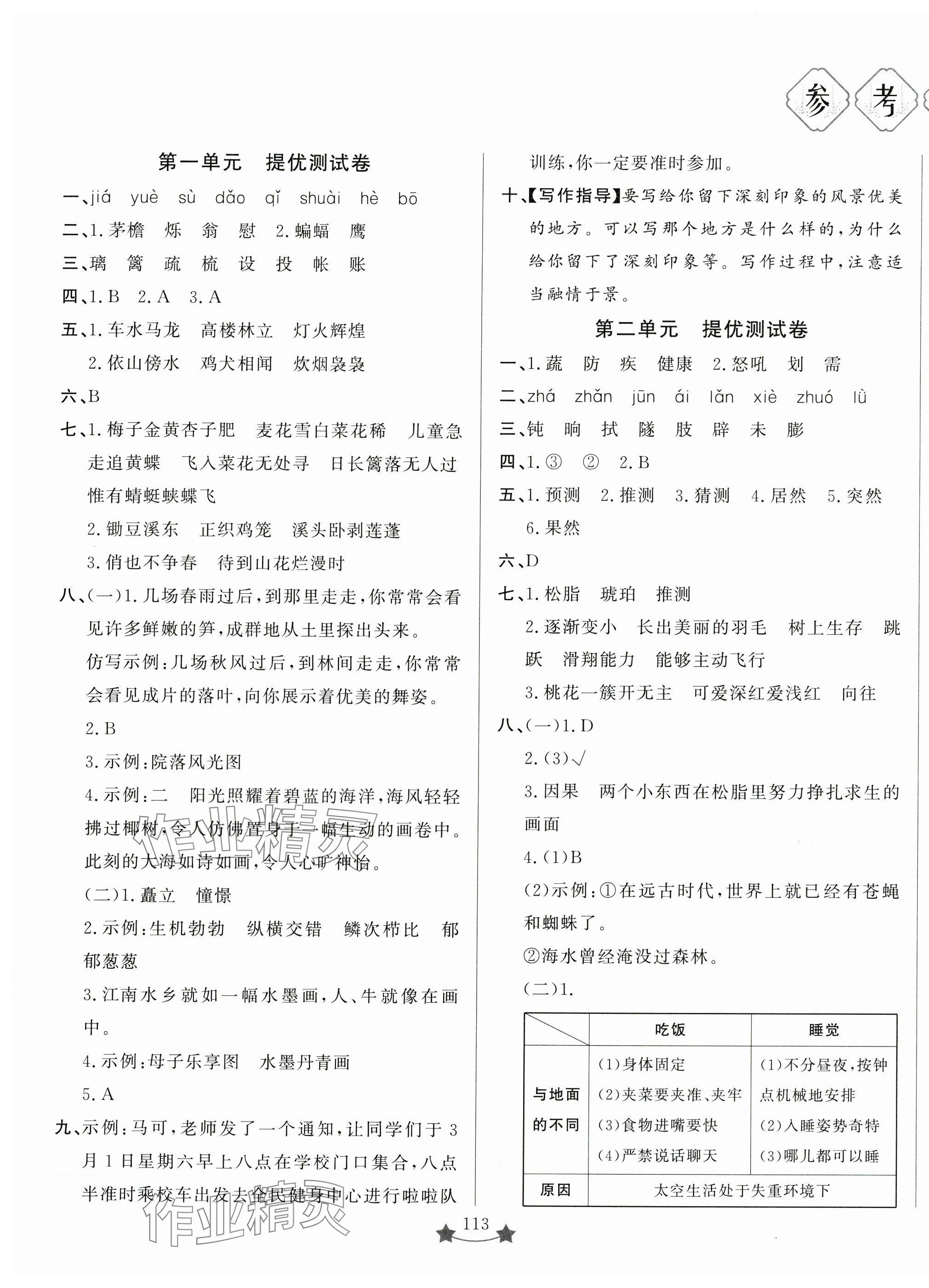2025年小學(xué)單元素能測(cè)試卷四年級(jí)語(yǔ)文下冊(cè)人教版 第1頁(yè)