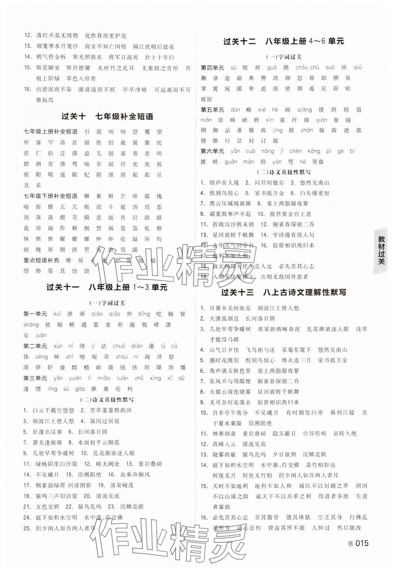 2024年全品中考復(fù)習(xí)方案語(yǔ)文湖南專(zhuān)版 參考答案第14頁(yè)