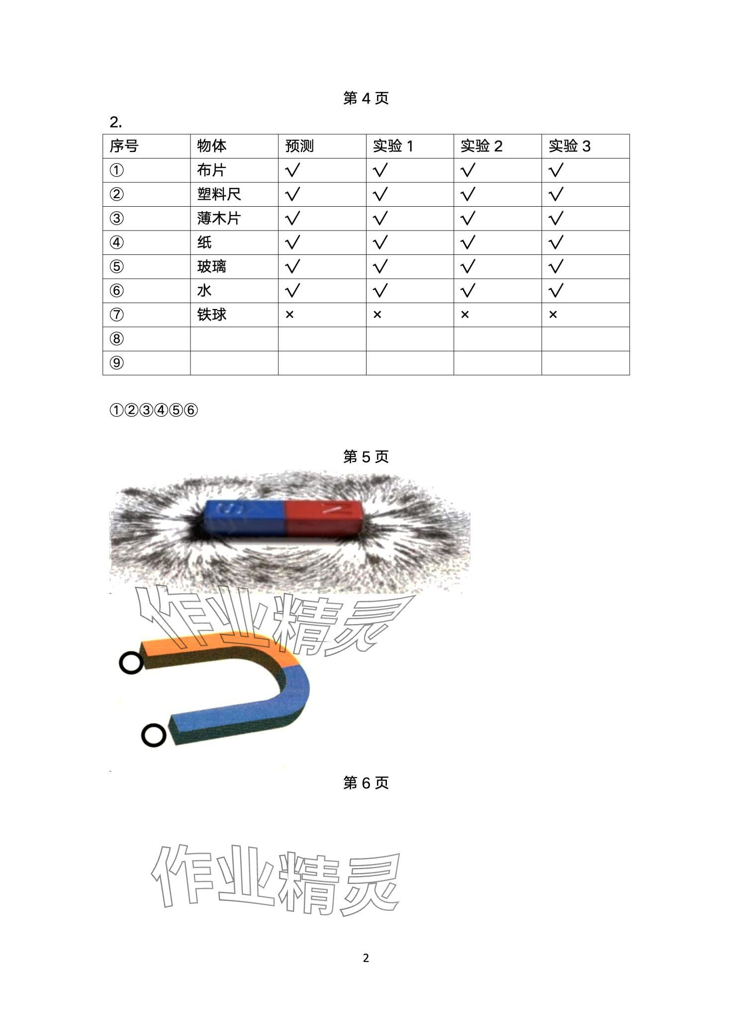 2024年學生活動手冊二年級科學下冊教科版 第2頁