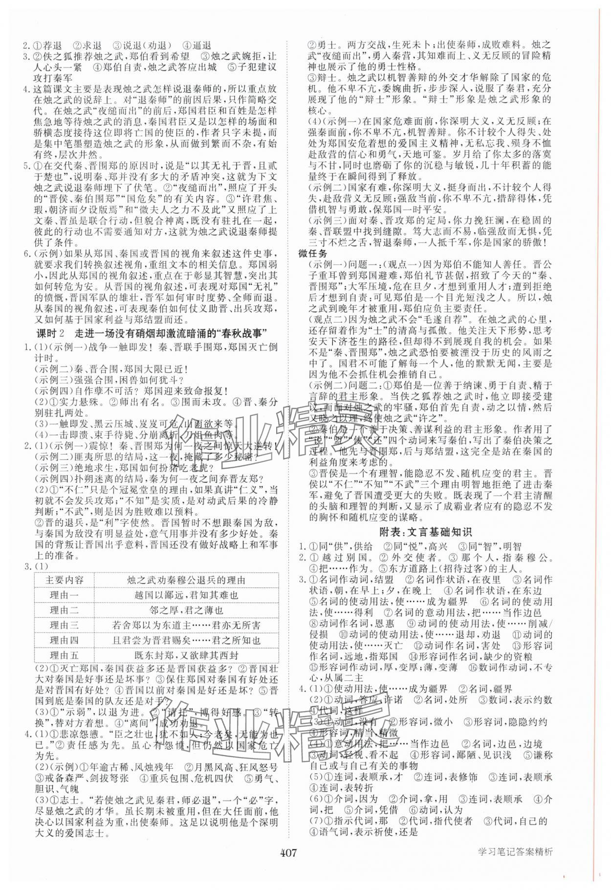 2025年步步高學(xué)習(xí)筆記高中語文必修下冊 參考答案第4頁