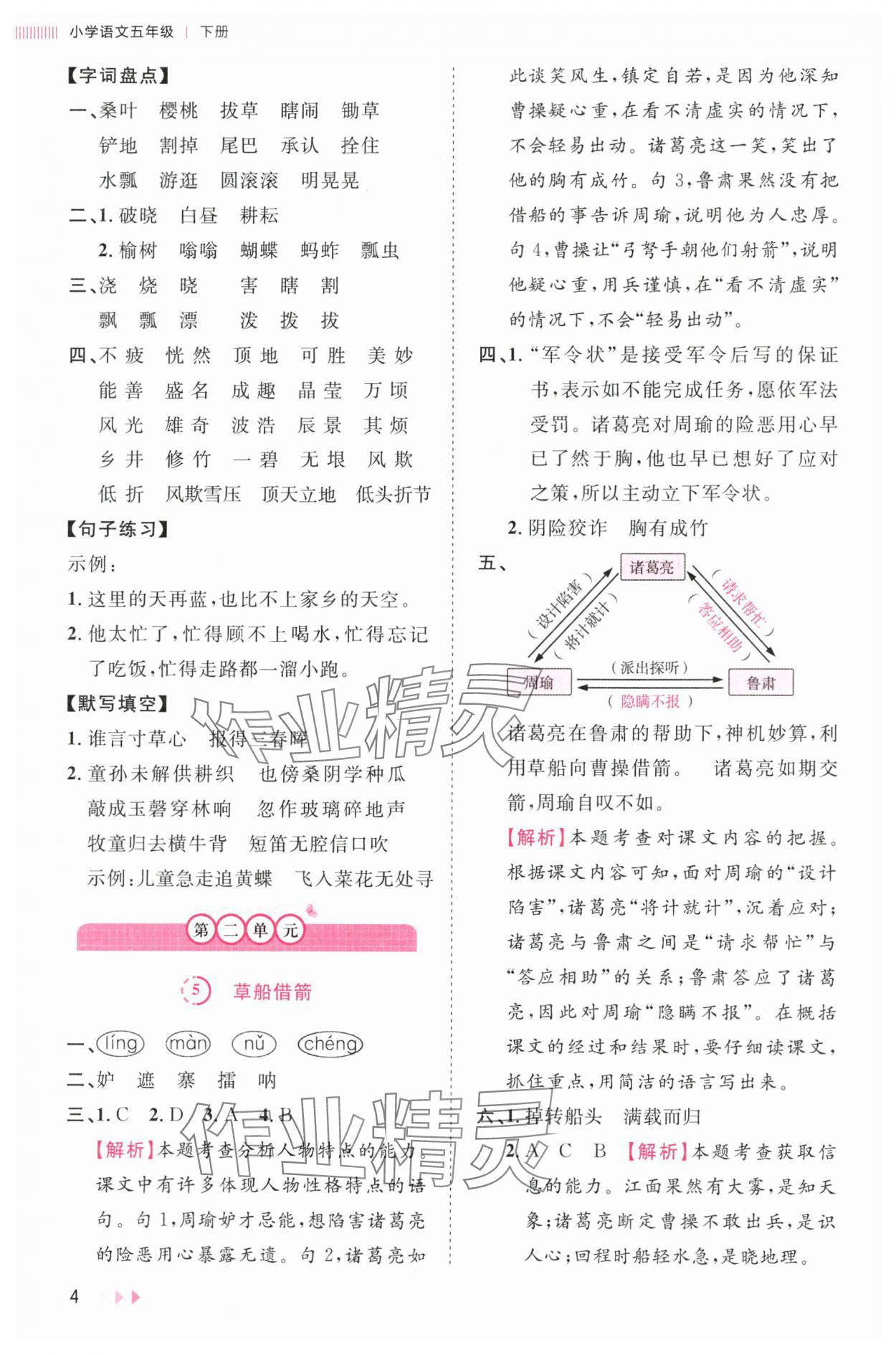 2024年訓(xùn)練達(dá)人五年級語文下冊人教版 第4頁