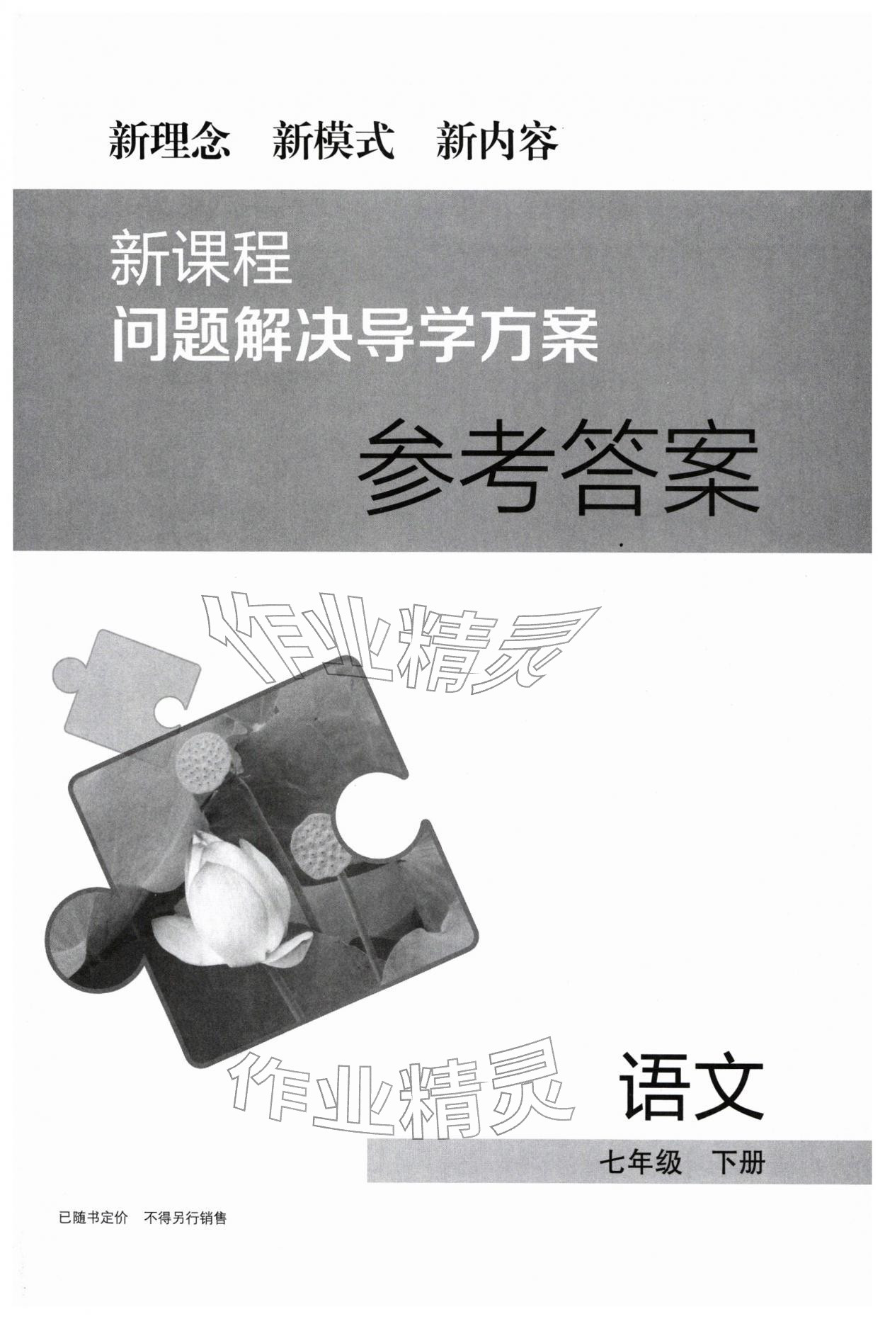 2026年新课程问题解决导学方案七年级语文下册人教版&nbsp;第1页