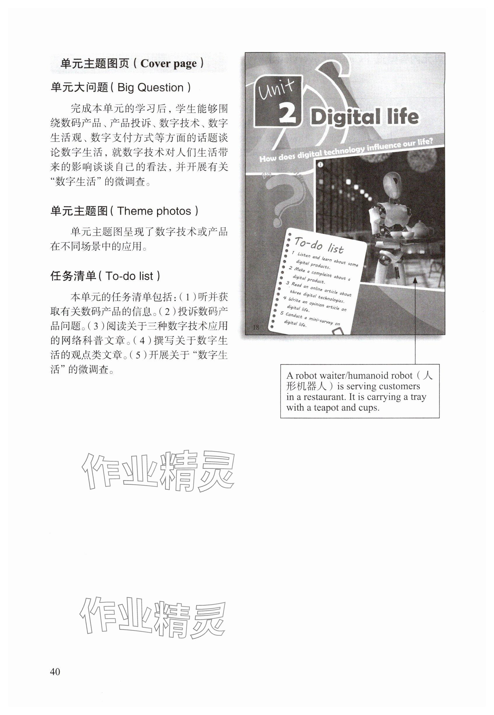2025年教材课本八年级英语上册沪教版54制&nbsp;参考答案第40页