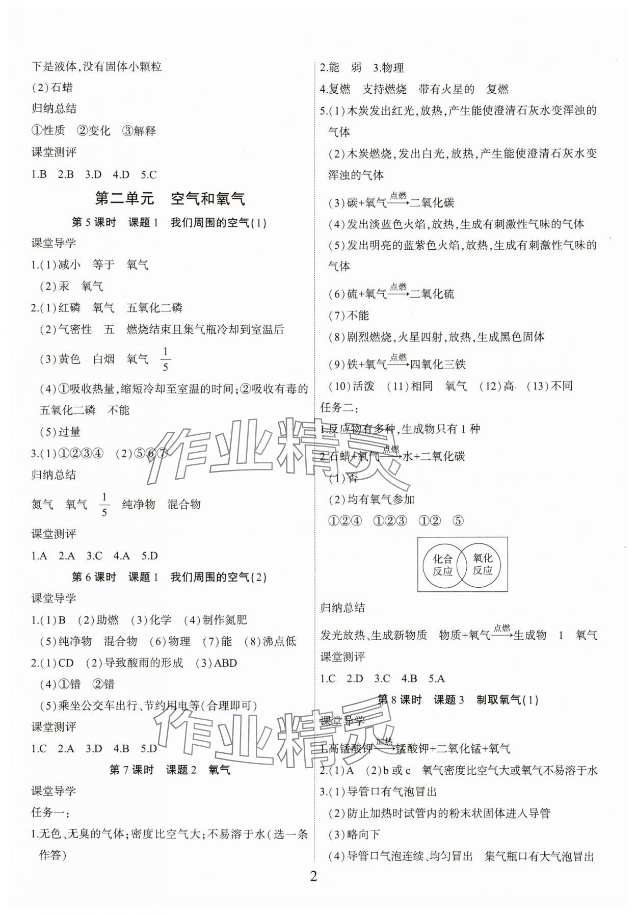 2025年考点专练九年级化学全一册人教版深圳专版 第2页