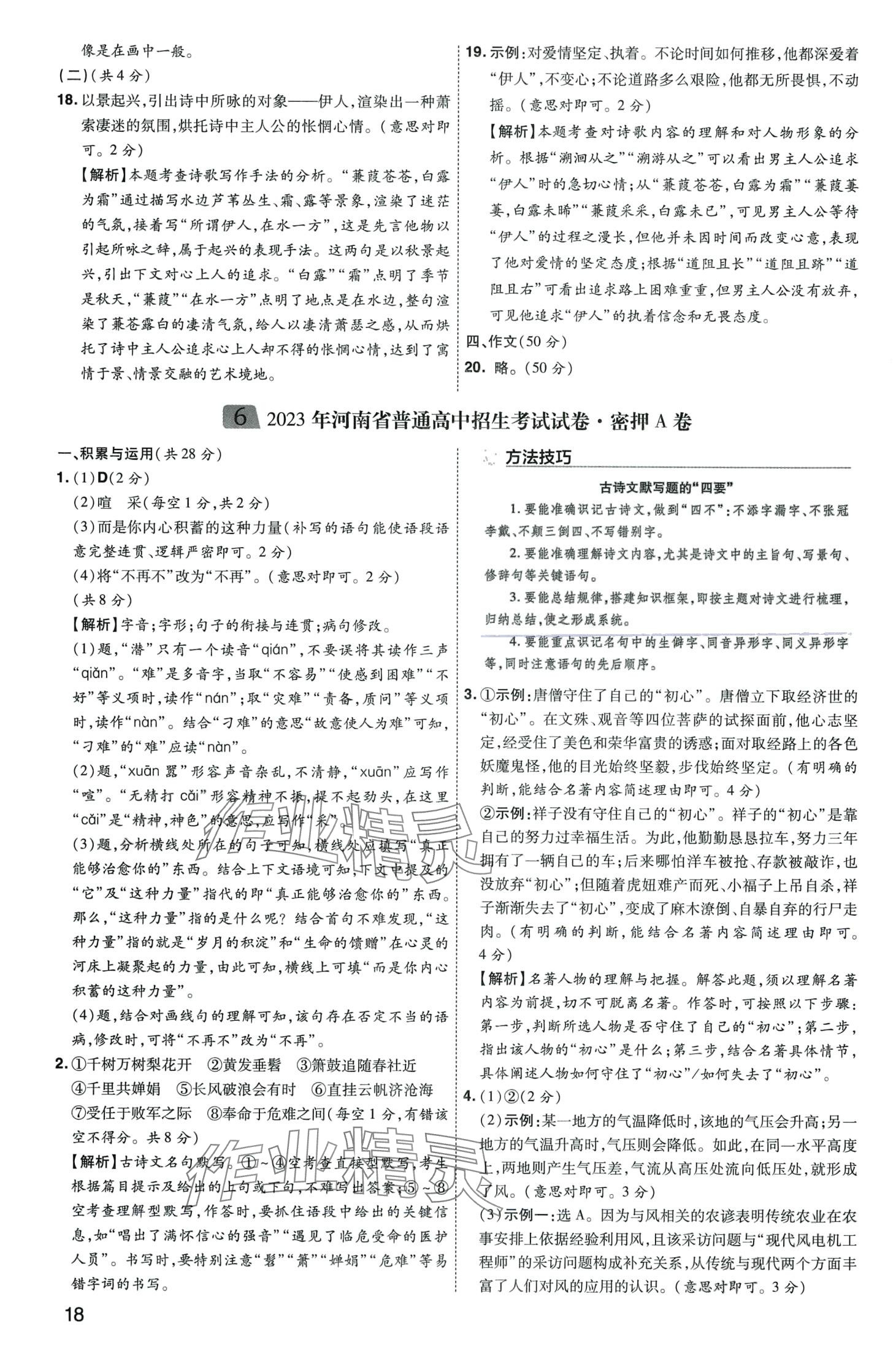 2024年中考導(dǎo)航東方出版社語文河南專版 第18頁