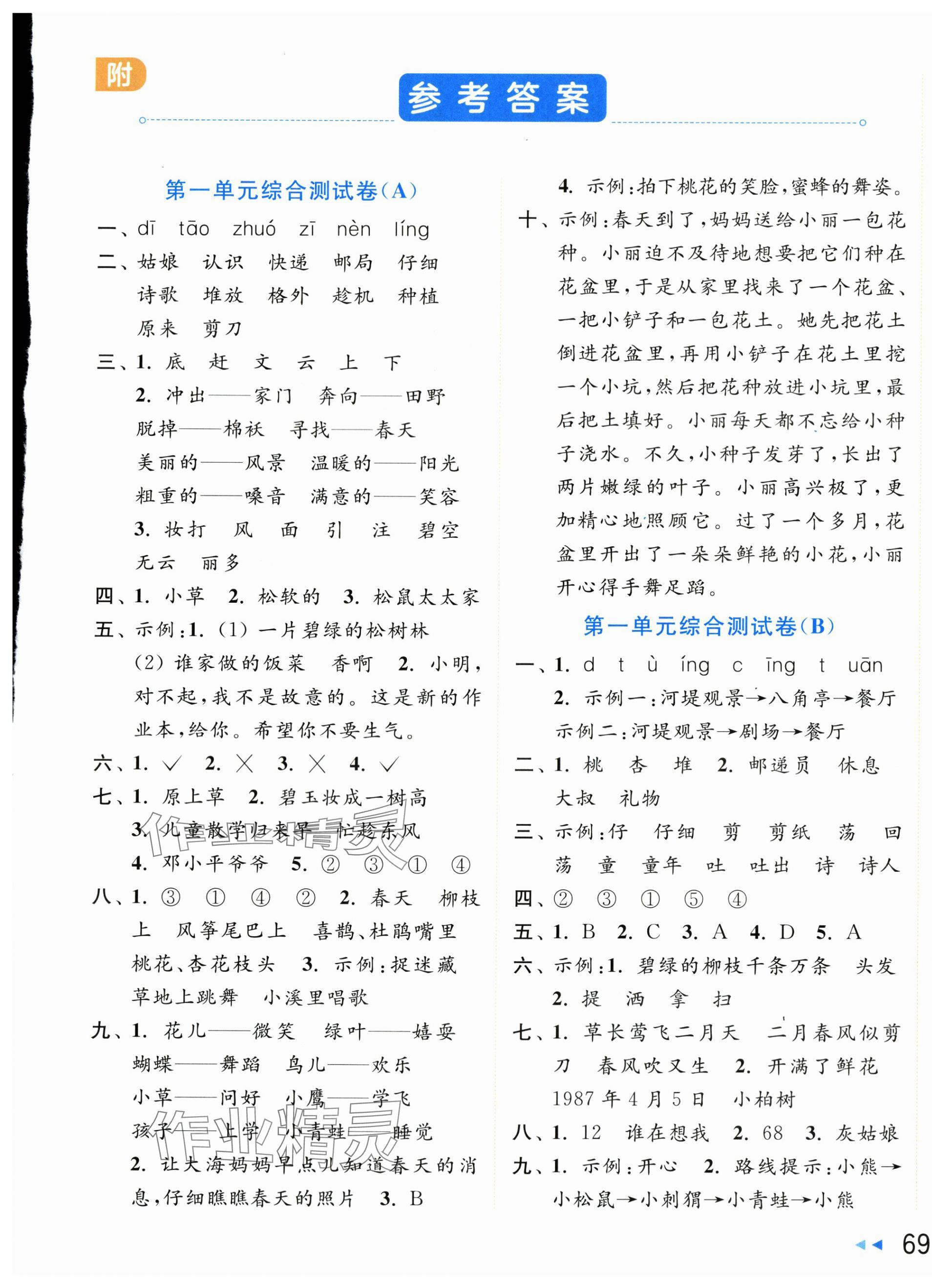 2024年亮點(diǎn)給力大試卷二年級(jí)語(yǔ)文下冊(cè)人教版 第1頁(yè)