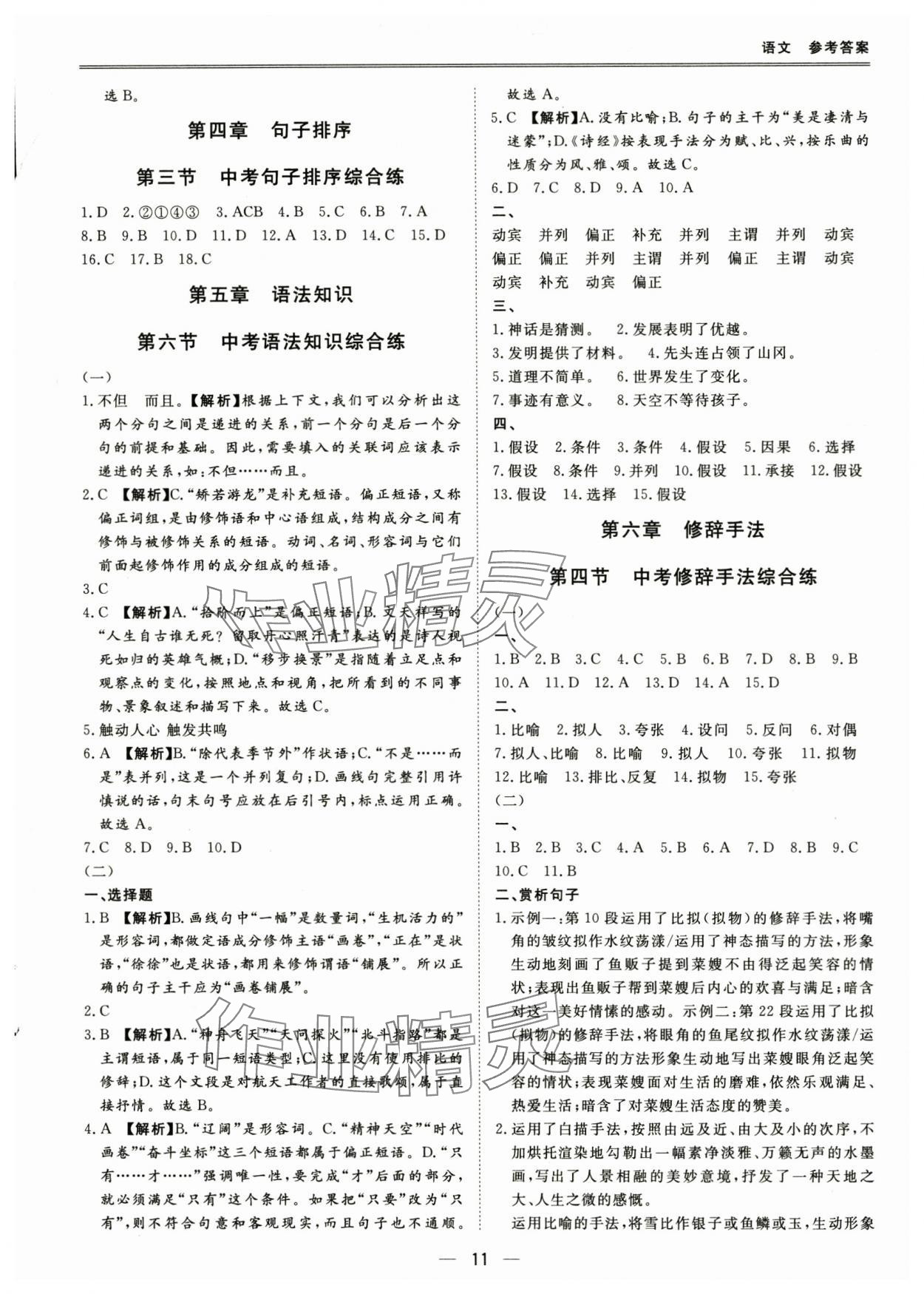 2025年新課標中考寶典語文深圳專用 第11頁