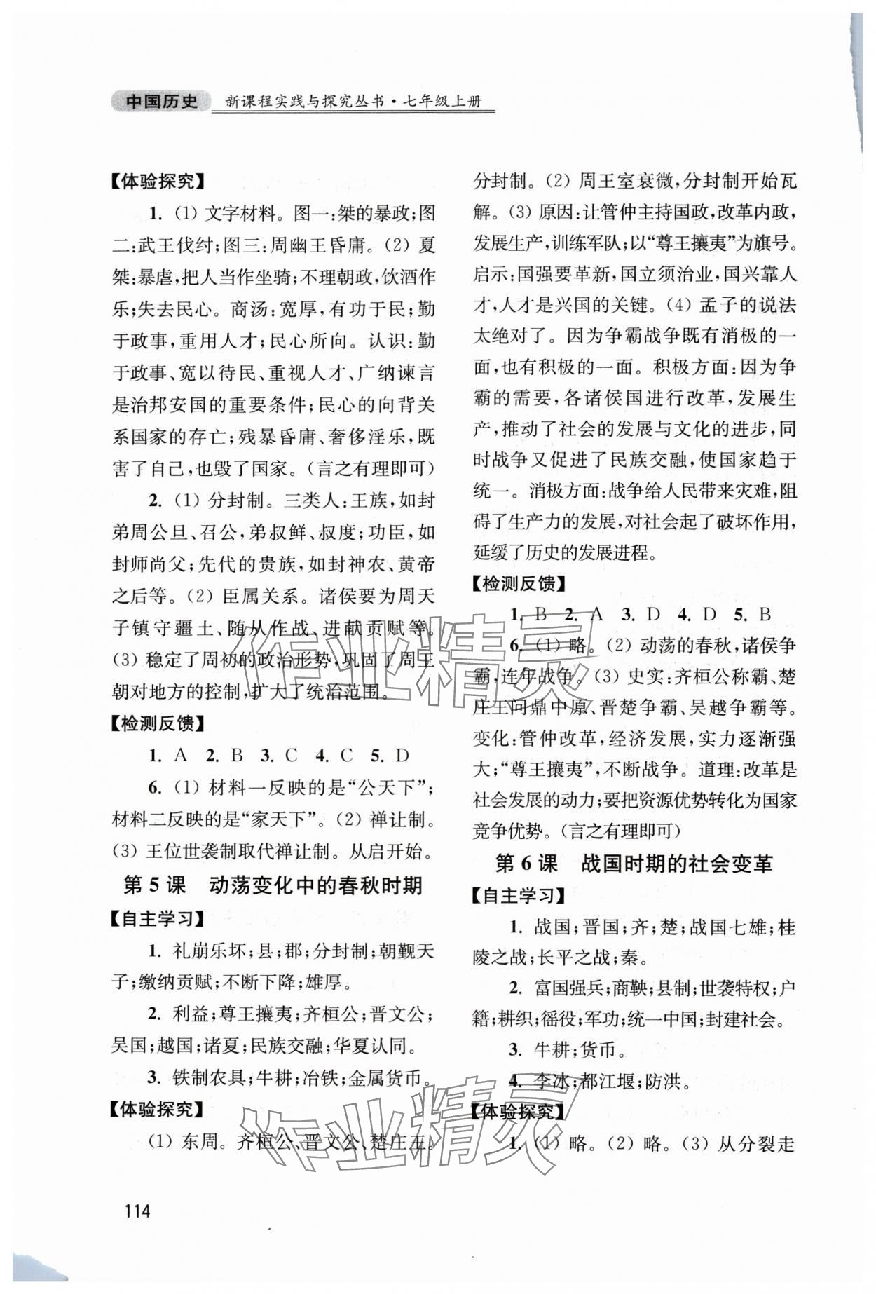 2025年新课程实践与探究丛书七年级历史上册人教版江苏专版 第4页