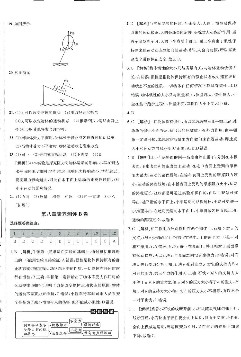 2024年海淀單元測試AB卷八年級(jí)物理下冊(cè)教科版 第4頁