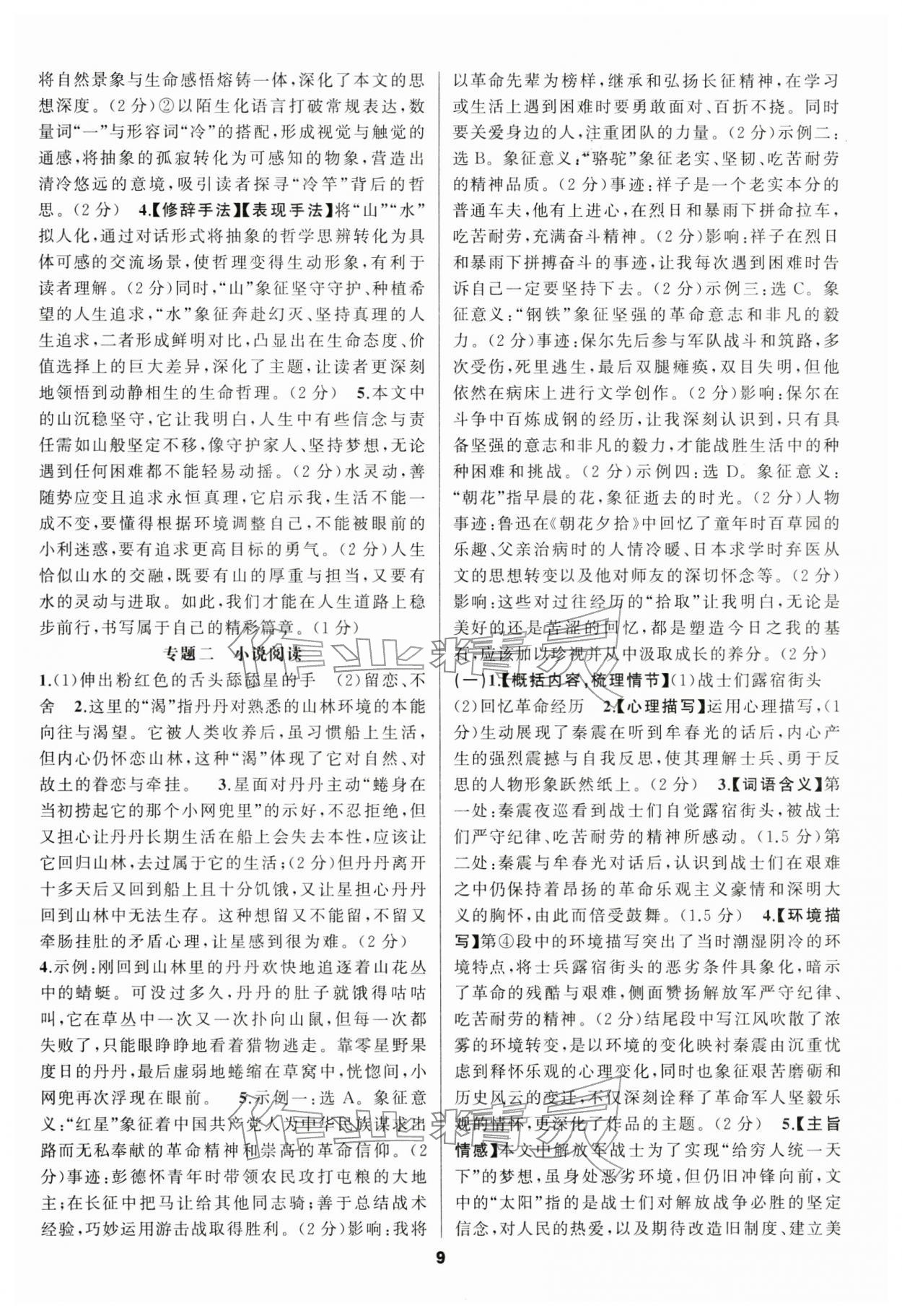 2026年中考高高手语文&nbsp;第9页