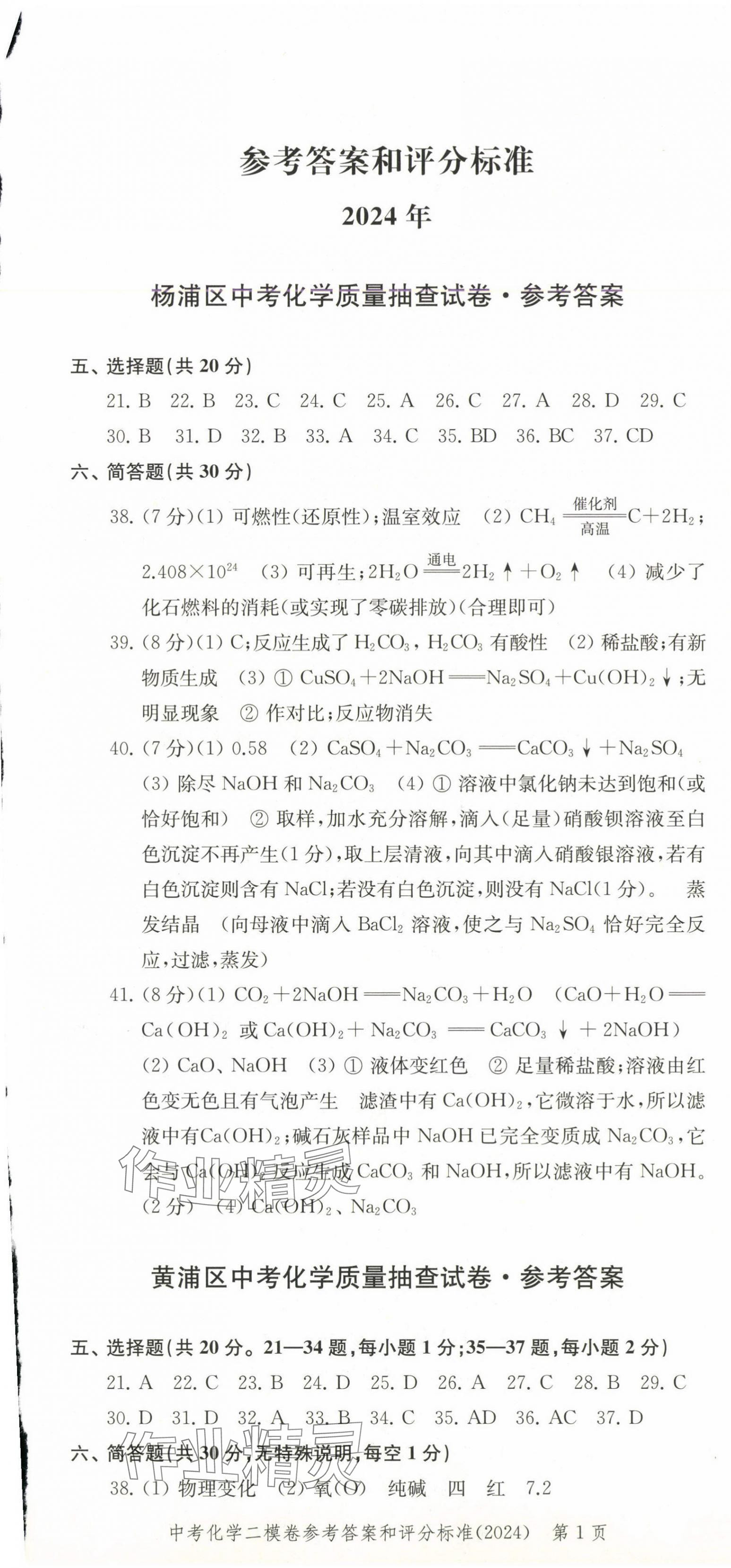 2025年走向成功化学中考合订本2023~2024版 第1页