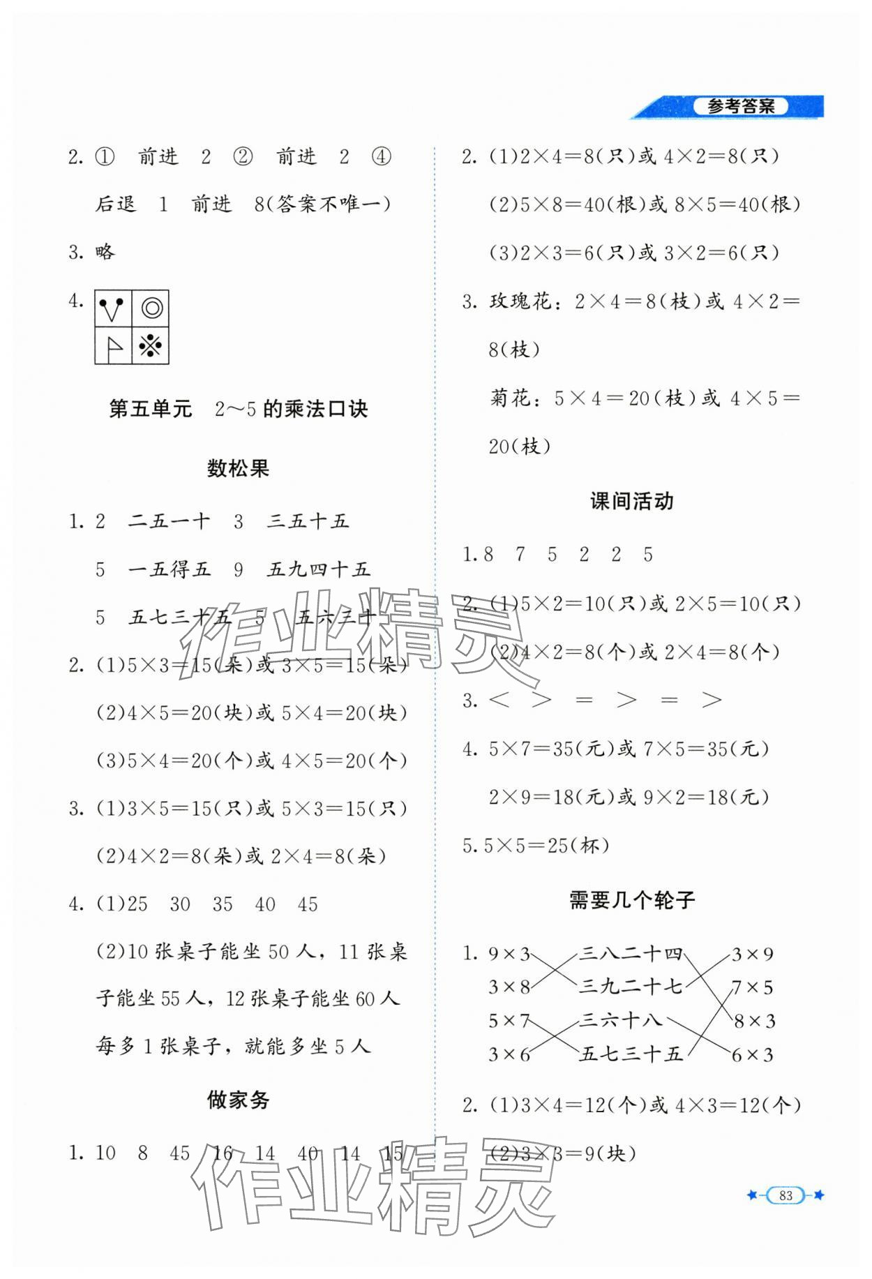 2024年新課標(biāo)同步單元練習(xí)二年級(jí)數(shù)學(xué)上冊(cè)北師大版 第5頁(yè)