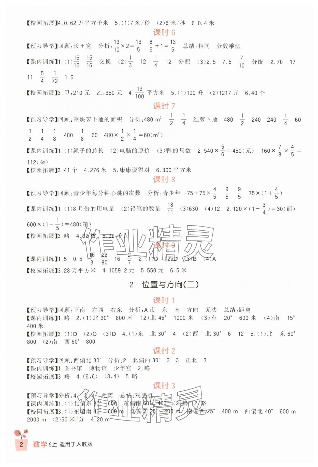 2023年學(xué)習(xí)實踐園地六年級數(shù)學(xué)上冊人教版 第2頁