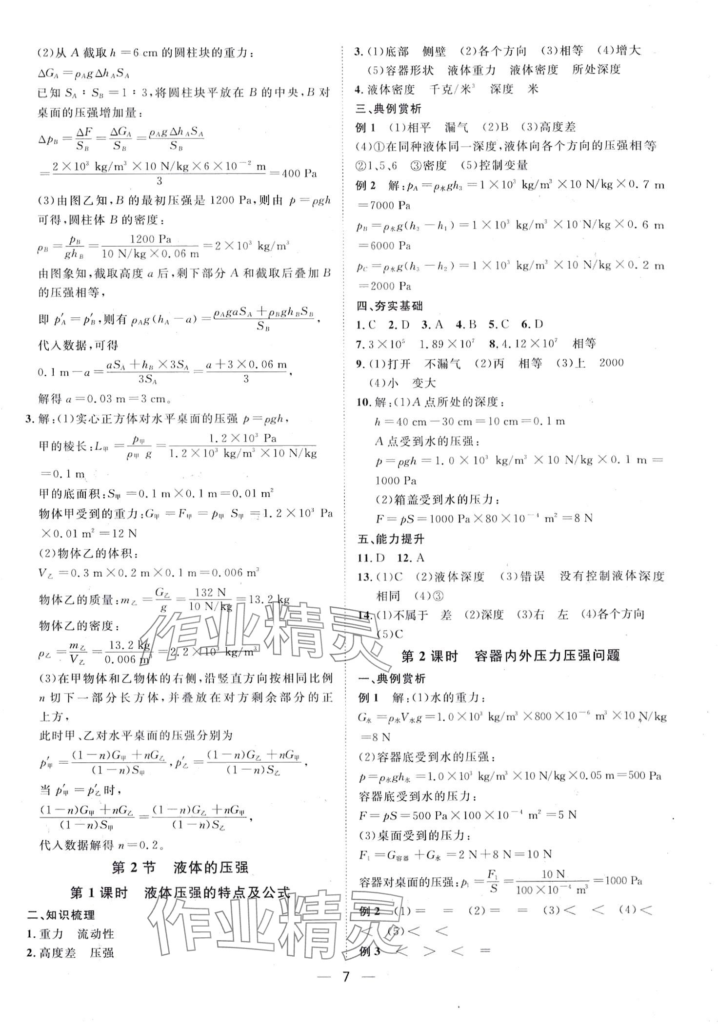 2024年名師課堂南方出版社八年級(jí)物理下冊(cè)人教版 第7頁(yè)