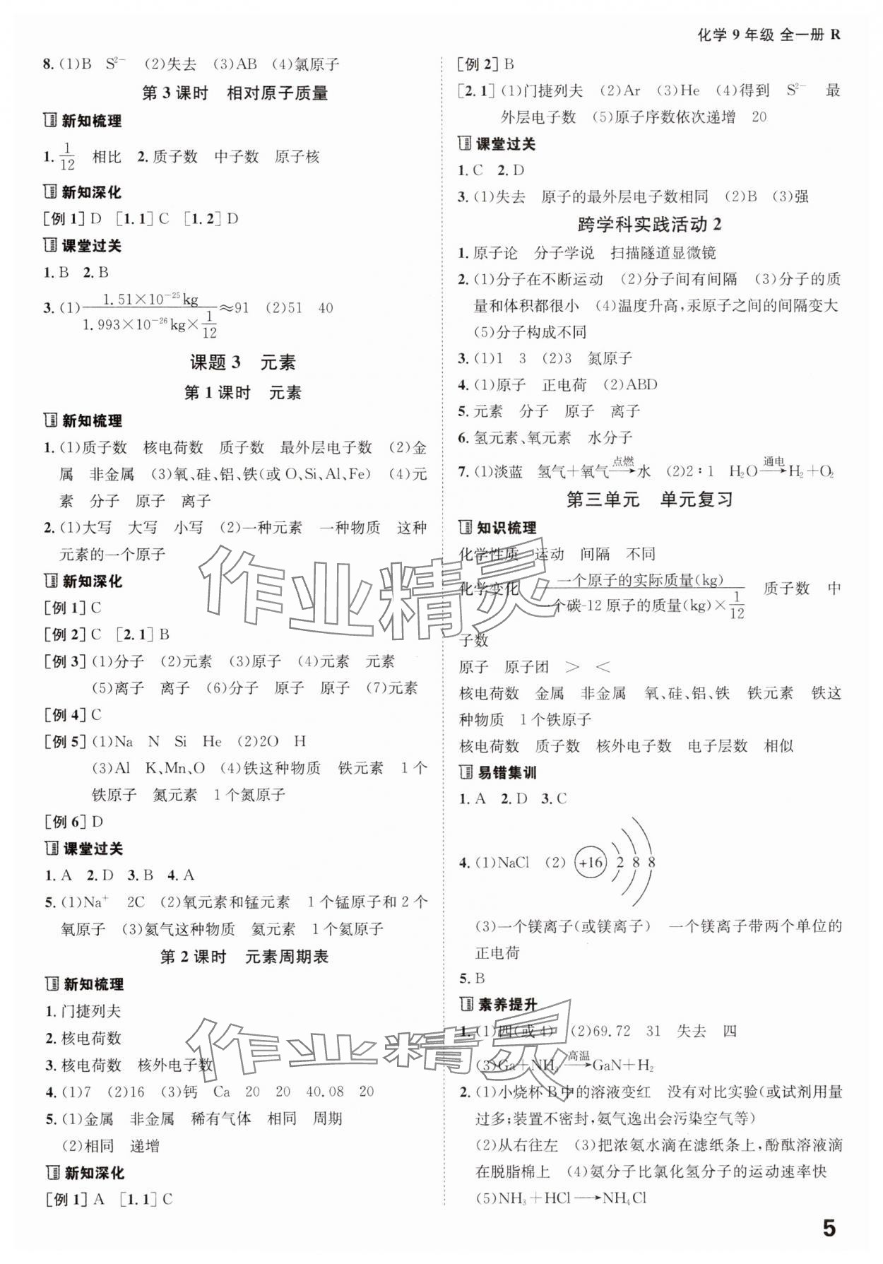 2025年全程突破九年級化學全一冊人教版 第5頁