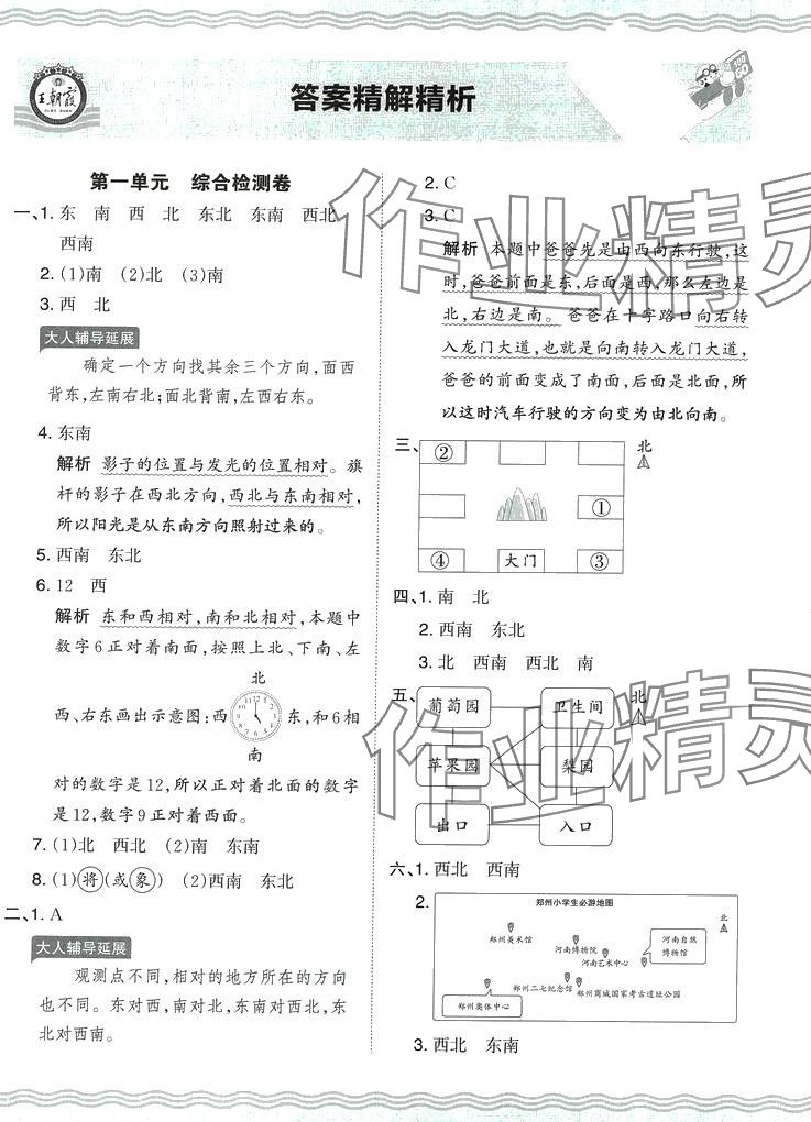 2024年王朝霞培優(yōu)100分三年級(jí)數(shù)學(xué)下冊(cè)人教版 第1頁(yè)