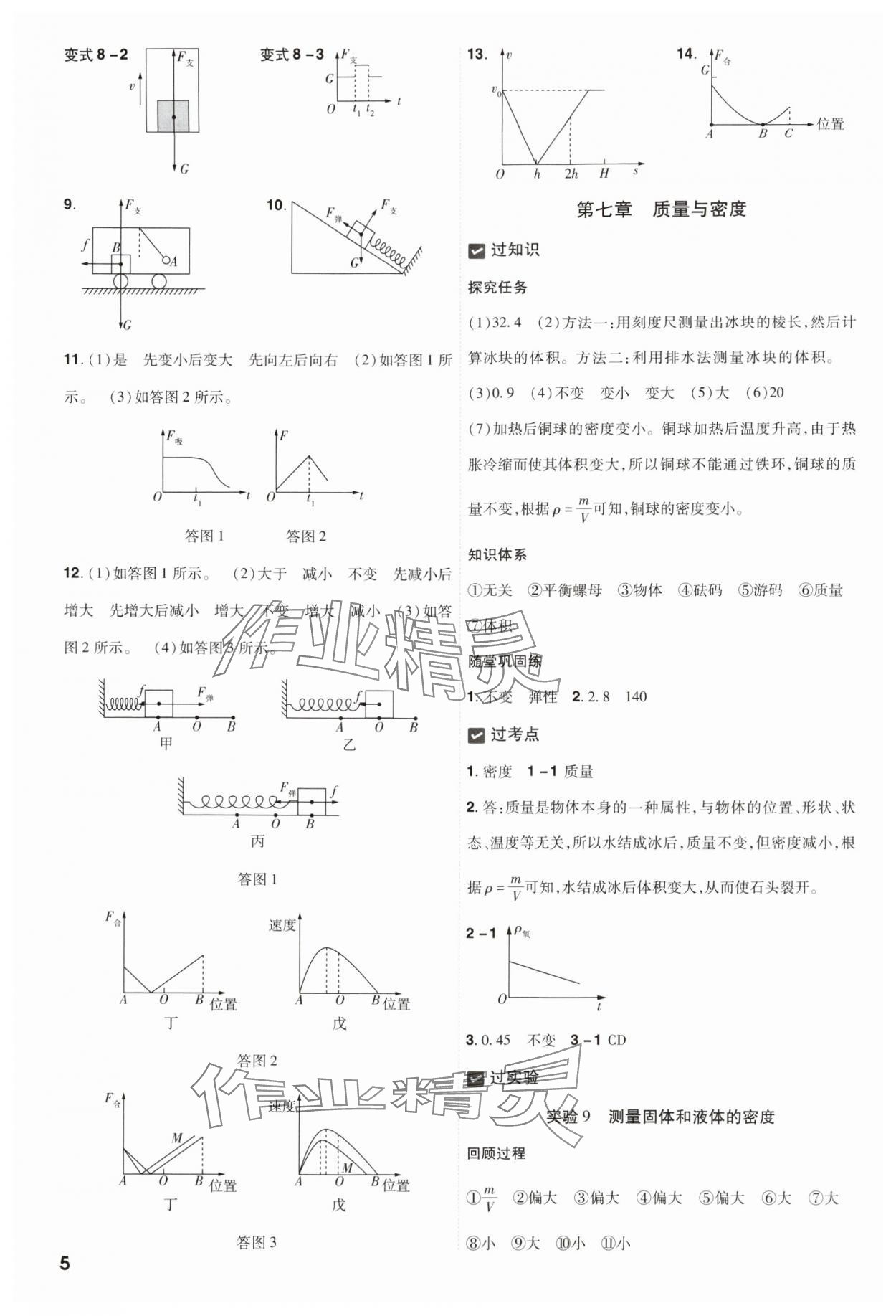 2025年中考一遍過物理貴州專版 參考答案第5頁(yè)