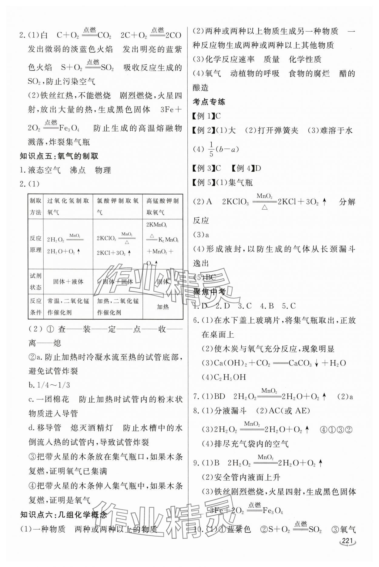 2024年初中学业水平考试备考指导化学临沂专版 参考答案第2页
