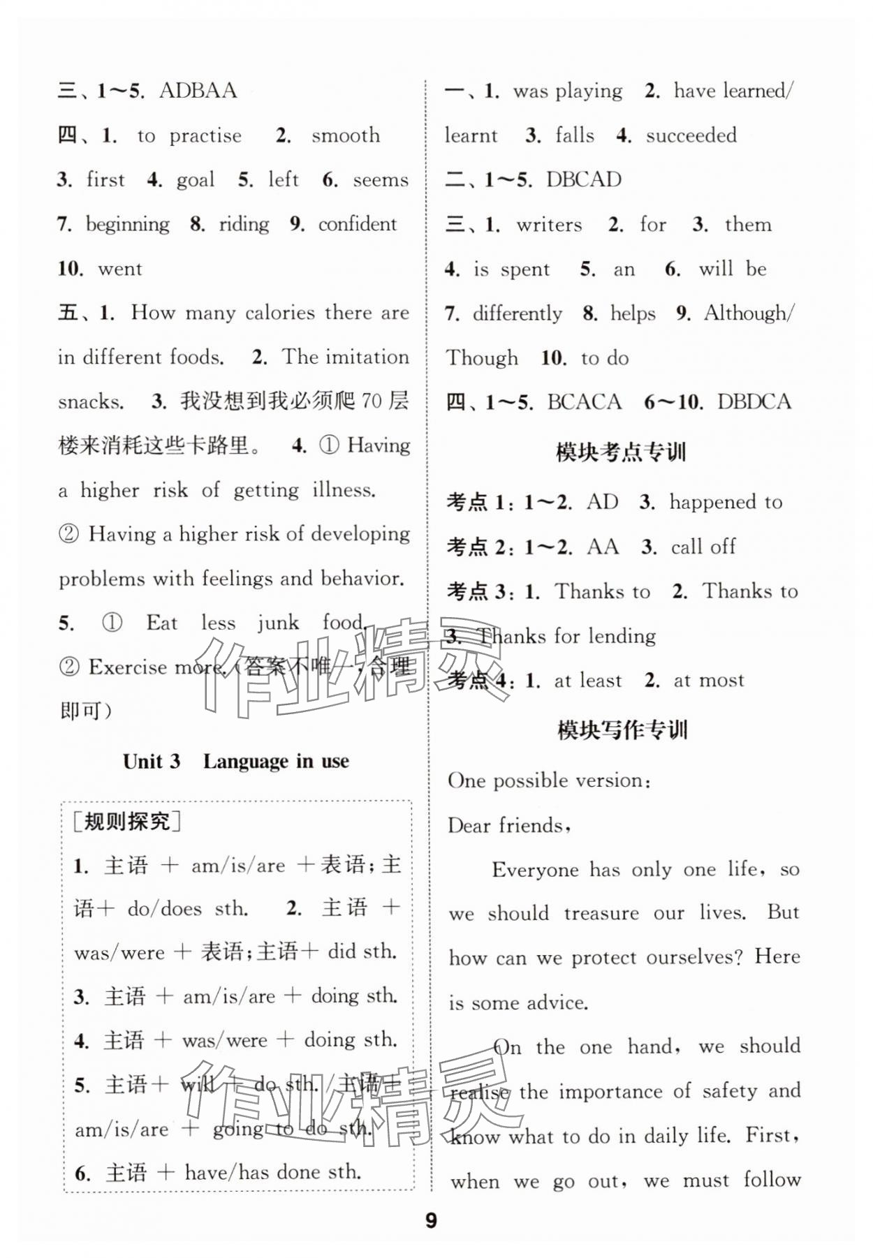 2025年通城學(xué)典課時作業(yè)本九年級英語下冊外研版 第9頁