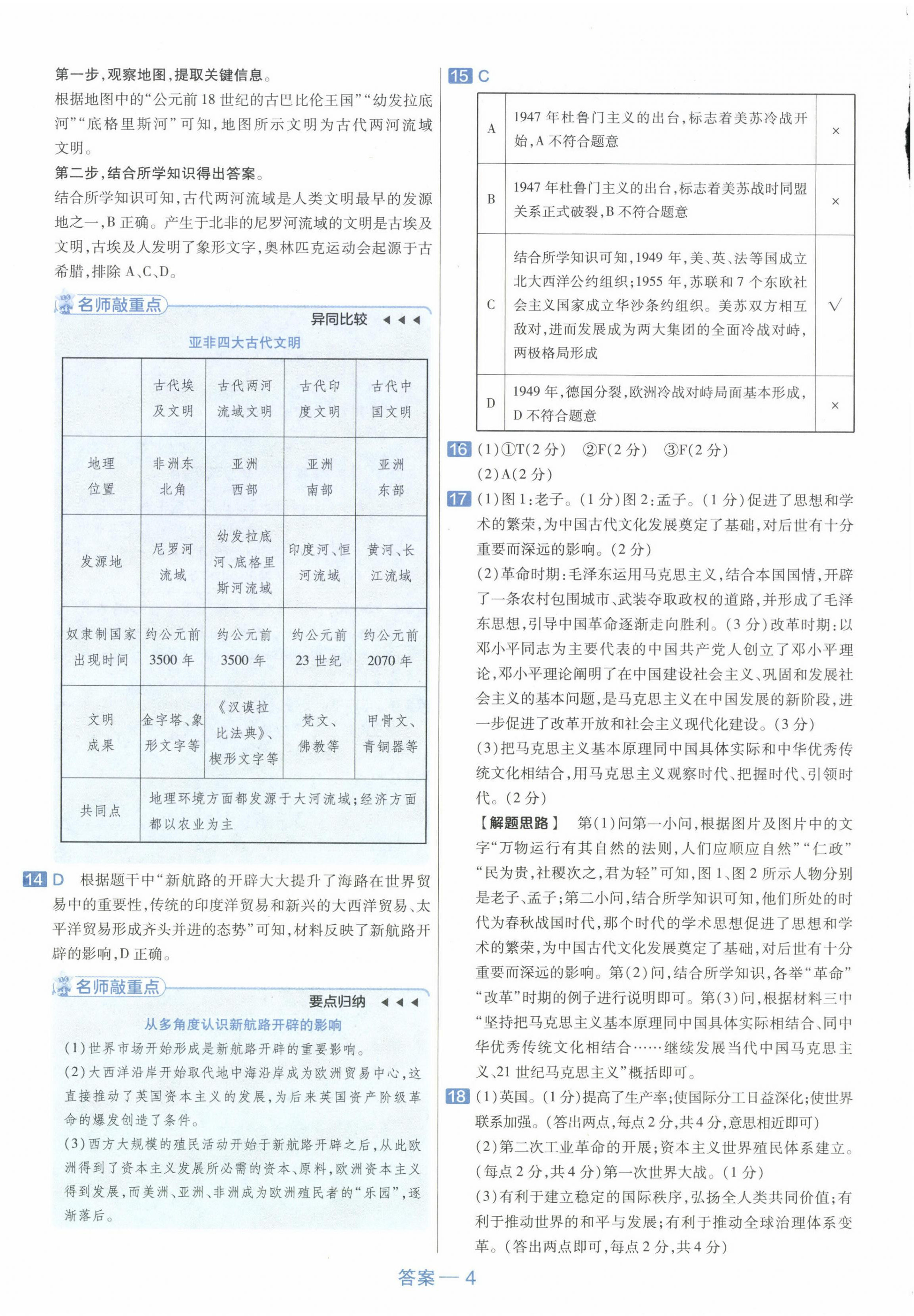 2024年金考卷45套匯編歷史新疆專版 第4頁