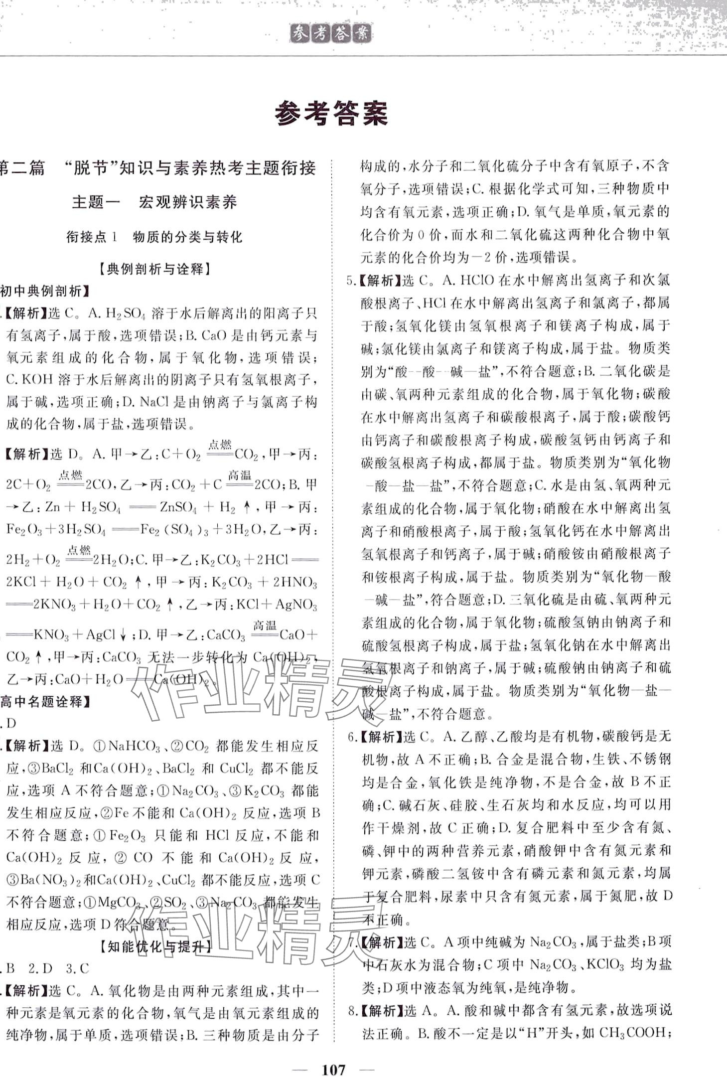 2024年優化方案初升高銜接九年級化學 第1頁