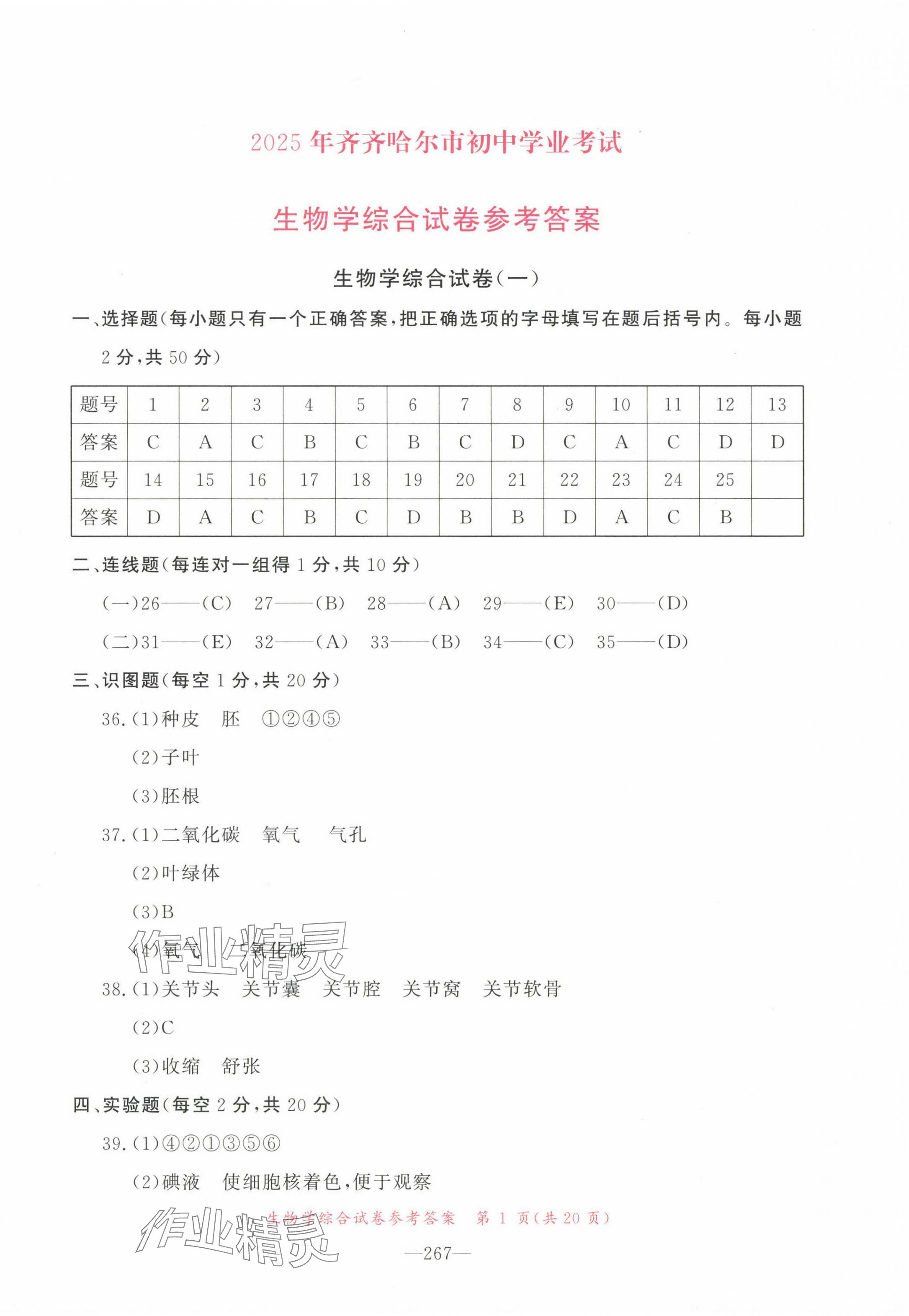 2025年資源與評價中考全程總復(fù)習(xí)生物B版 第11頁