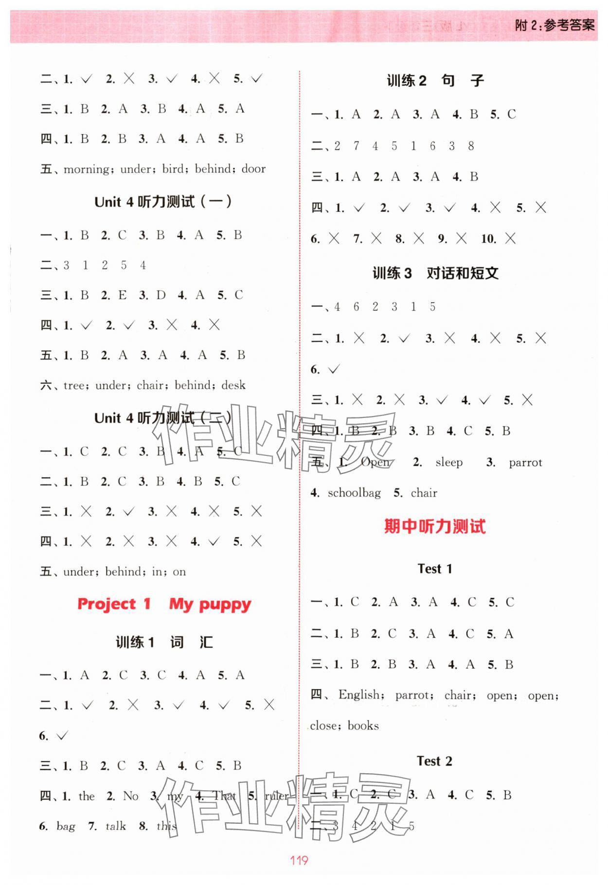 2024年通城學(xué)典小學(xué)英語(yǔ)聽力能手三年級(jí)下冊(cè)譯林版 參考答案第3頁(yè)