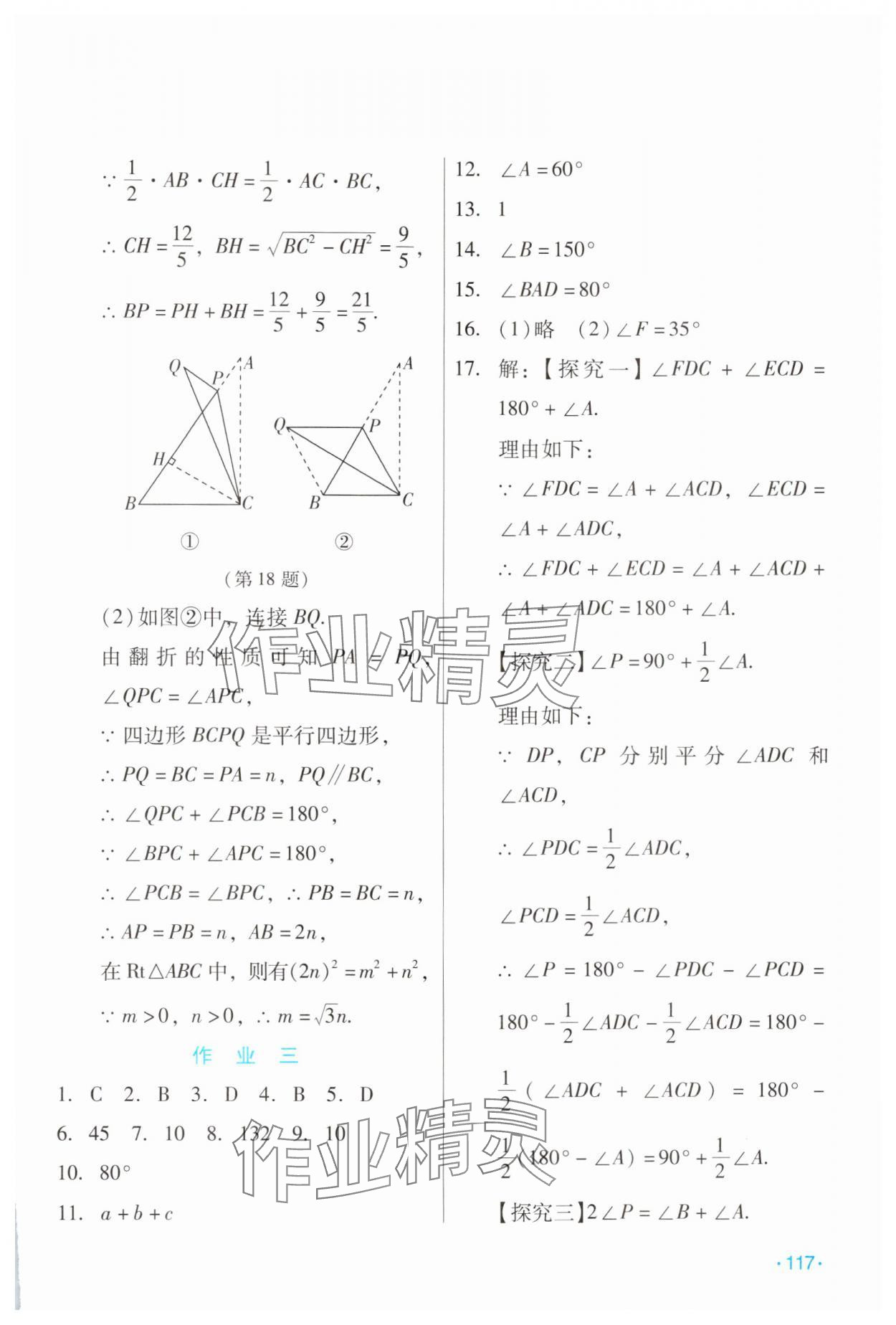 2025年假日數學寒假吉林出版集團股份有限公司八年級人教版 第3頁