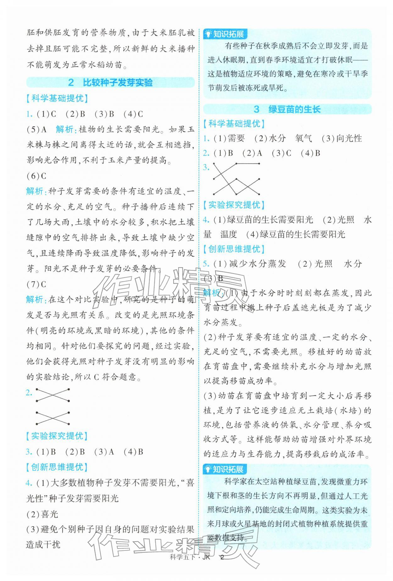 2026年经纶学典提高班五年级科学下册教科版&nbsp;第2页
