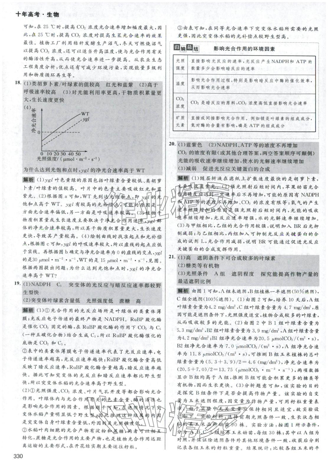 2026年十年高考生物&nbsp;第26页