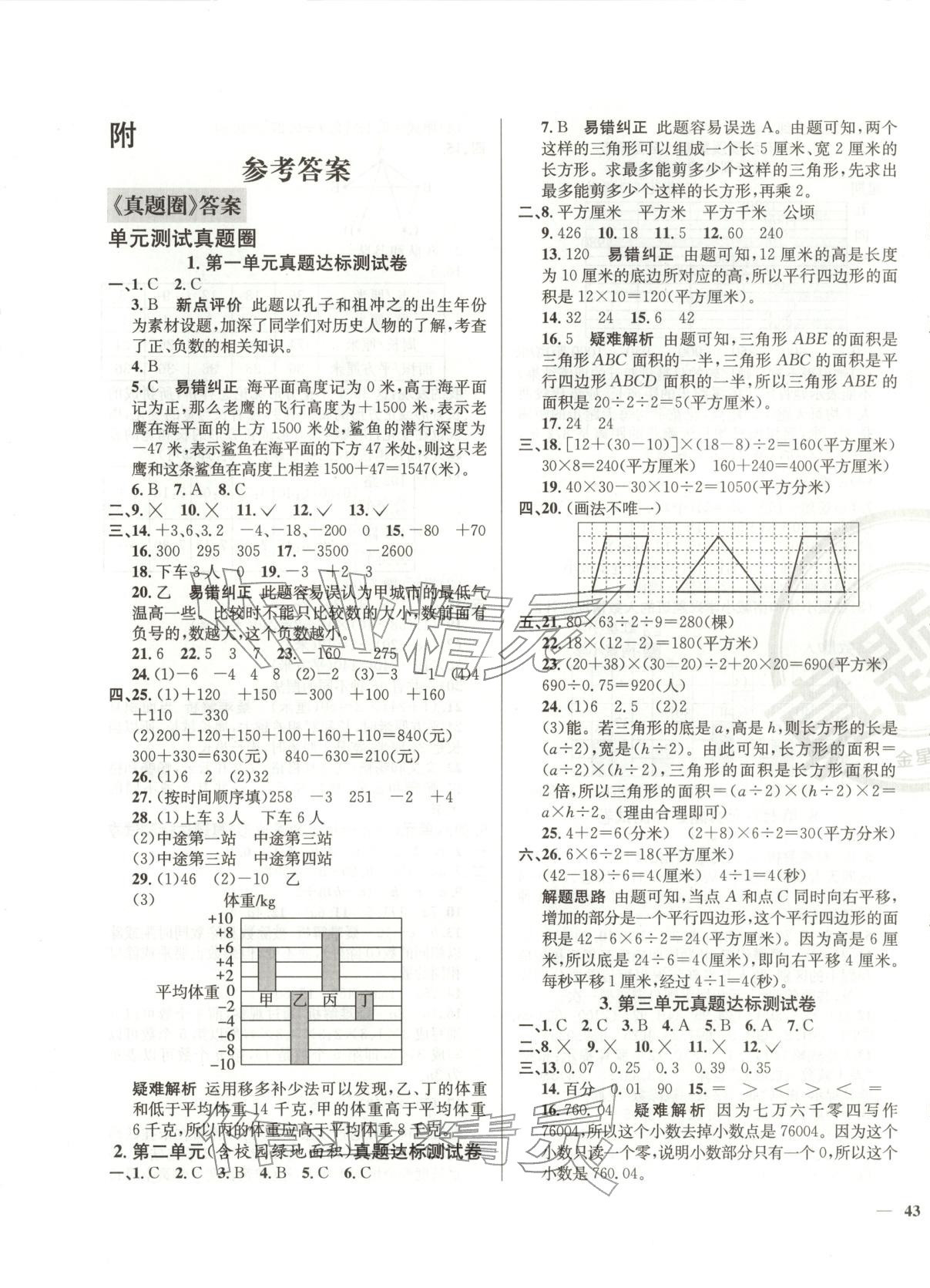 2025年真题圈五年级数学上册苏教版贵州专版 第1页