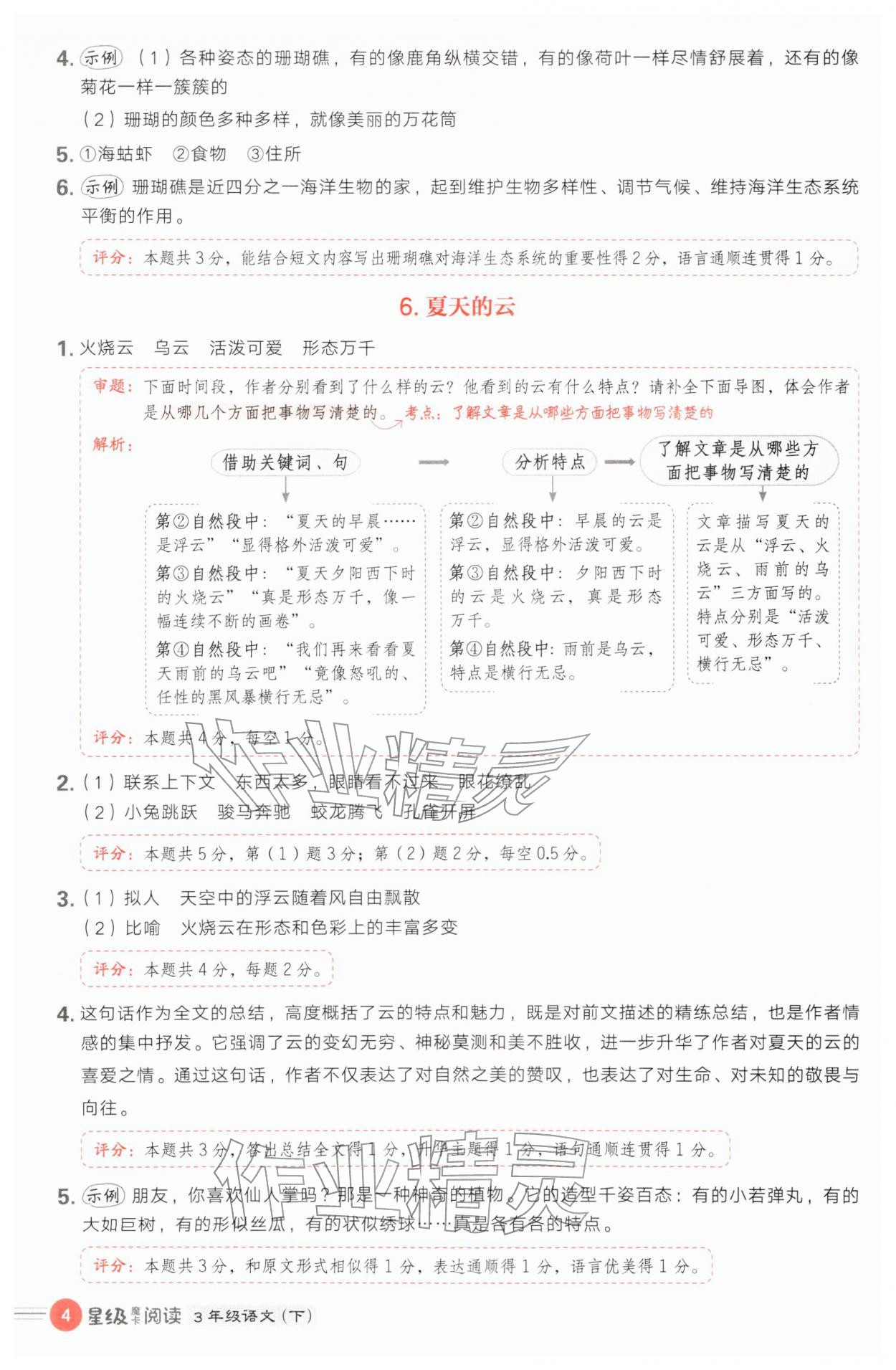 2026年魔卡阅读目标训练法三年级语文下册人教版&nbsp;第4页