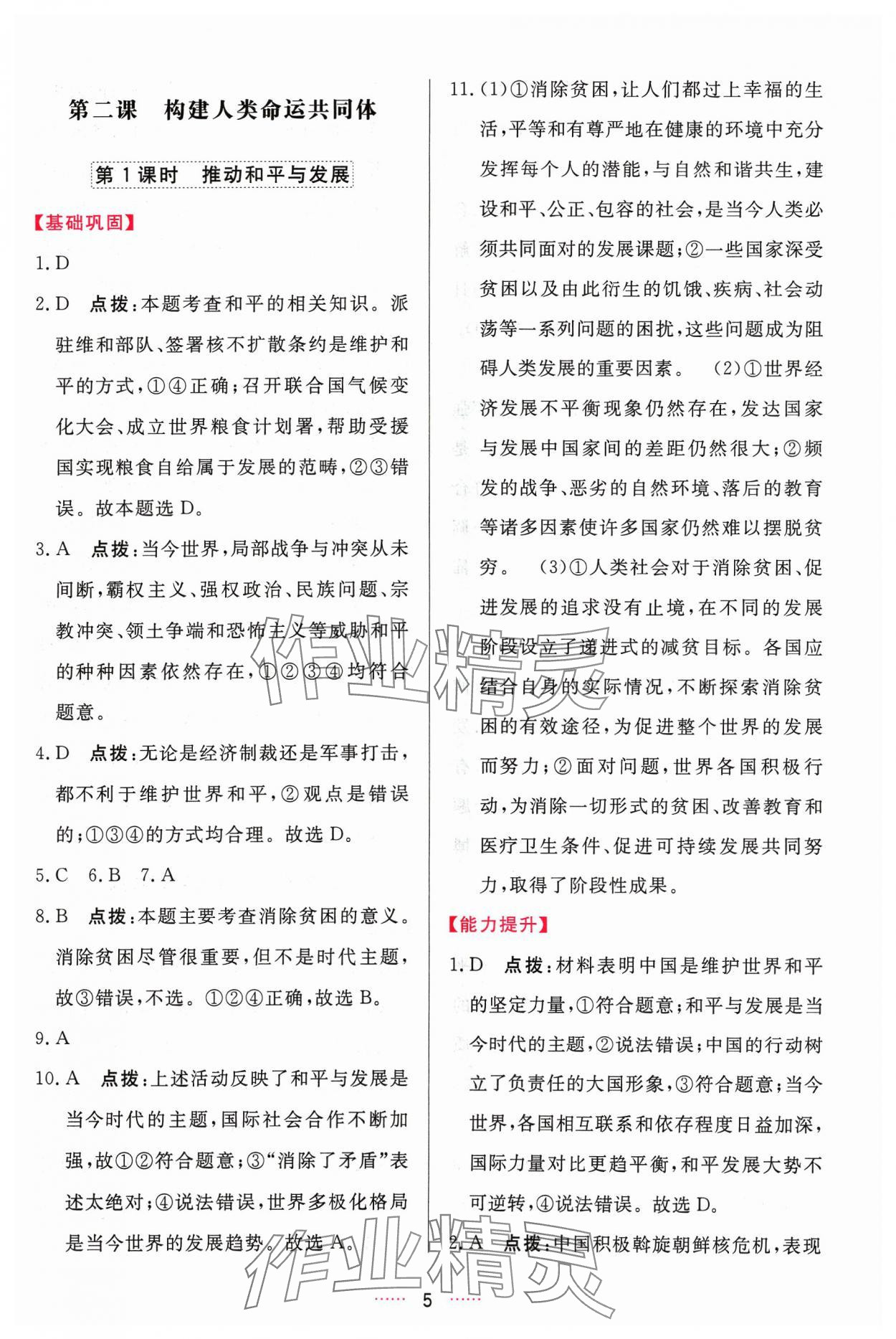 2024年三維數(shù)字課堂九年級道德與法治下冊人教版 第5頁