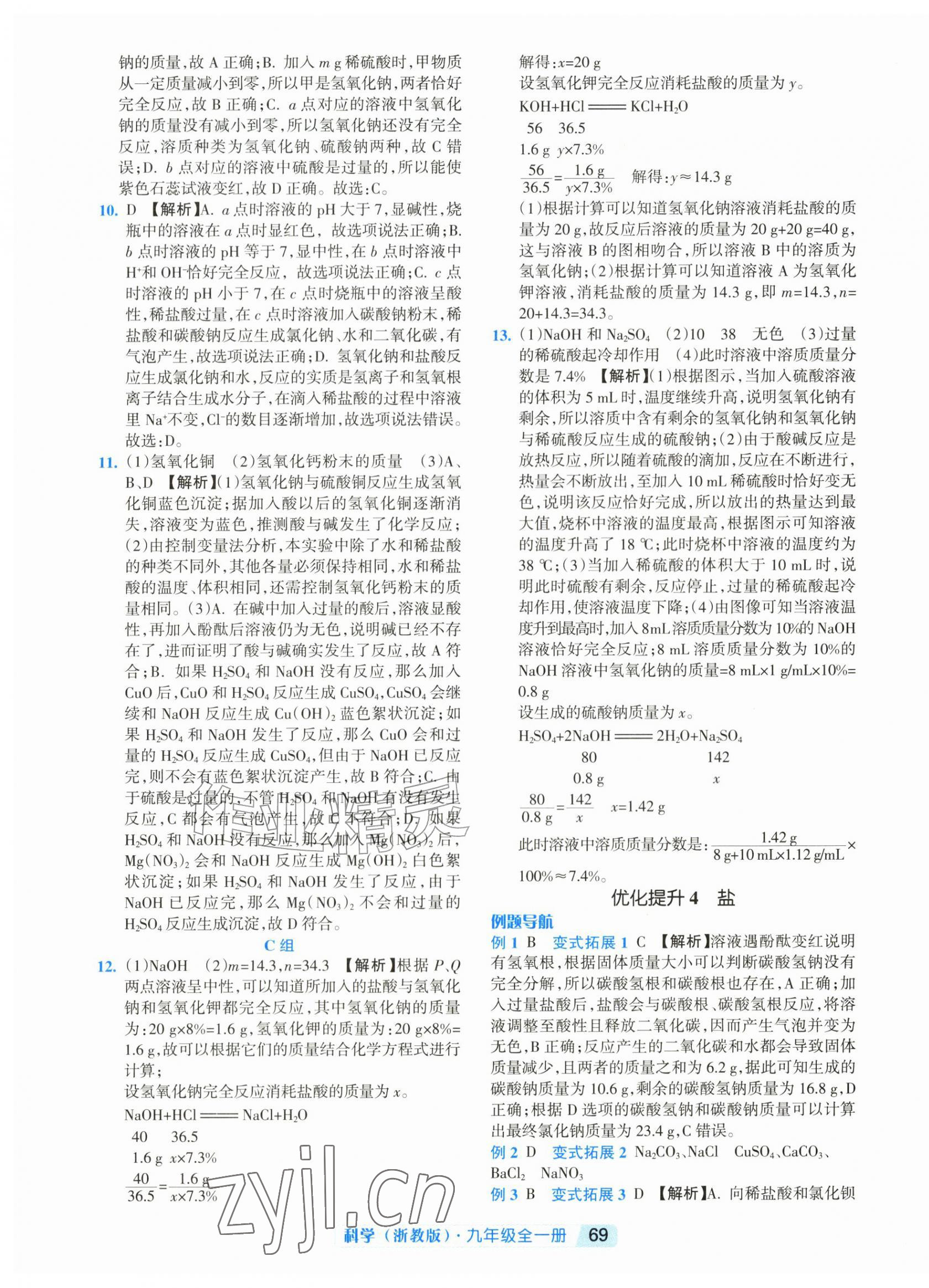 2026年励耘新培优九年级科学全一册浙教版&nbsp;第5页
