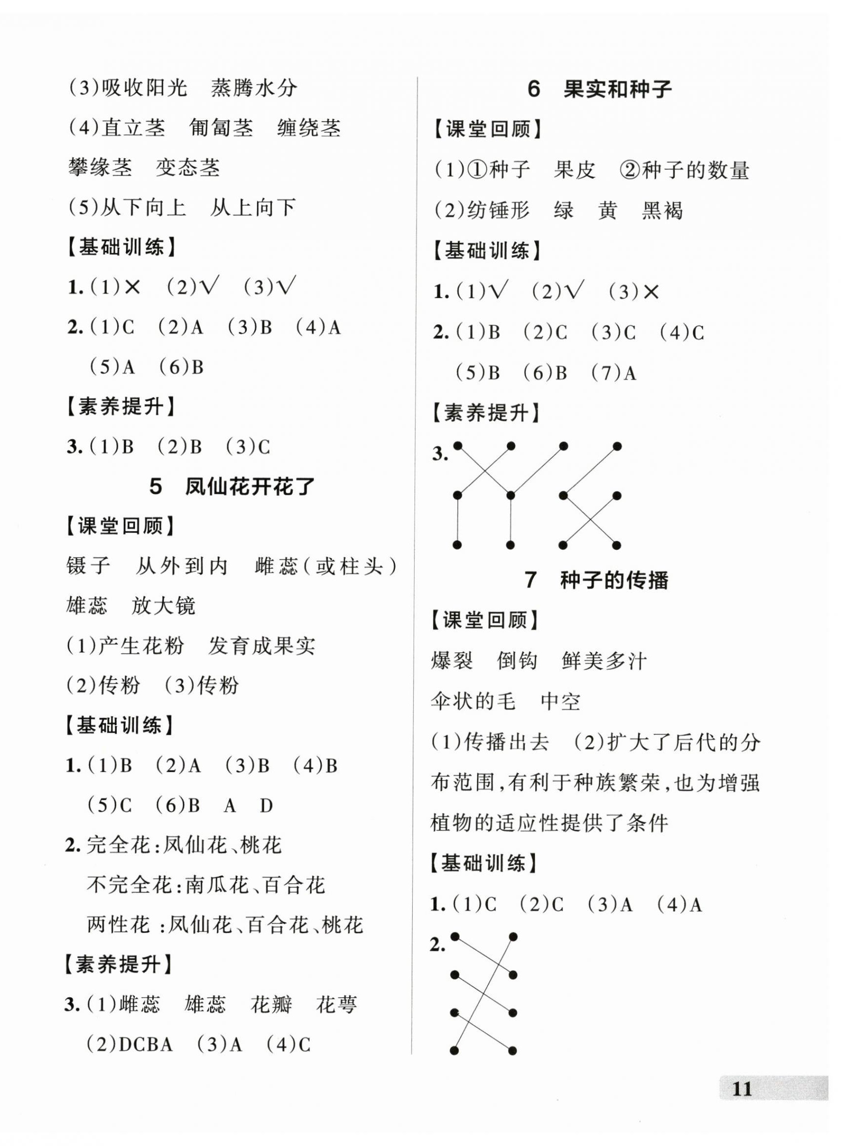 2025年小學(xué)學(xué)霸作業(yè)本四年級(jí)科學(xué)下冊(cè)教科版 參考答案第2頁(yè)