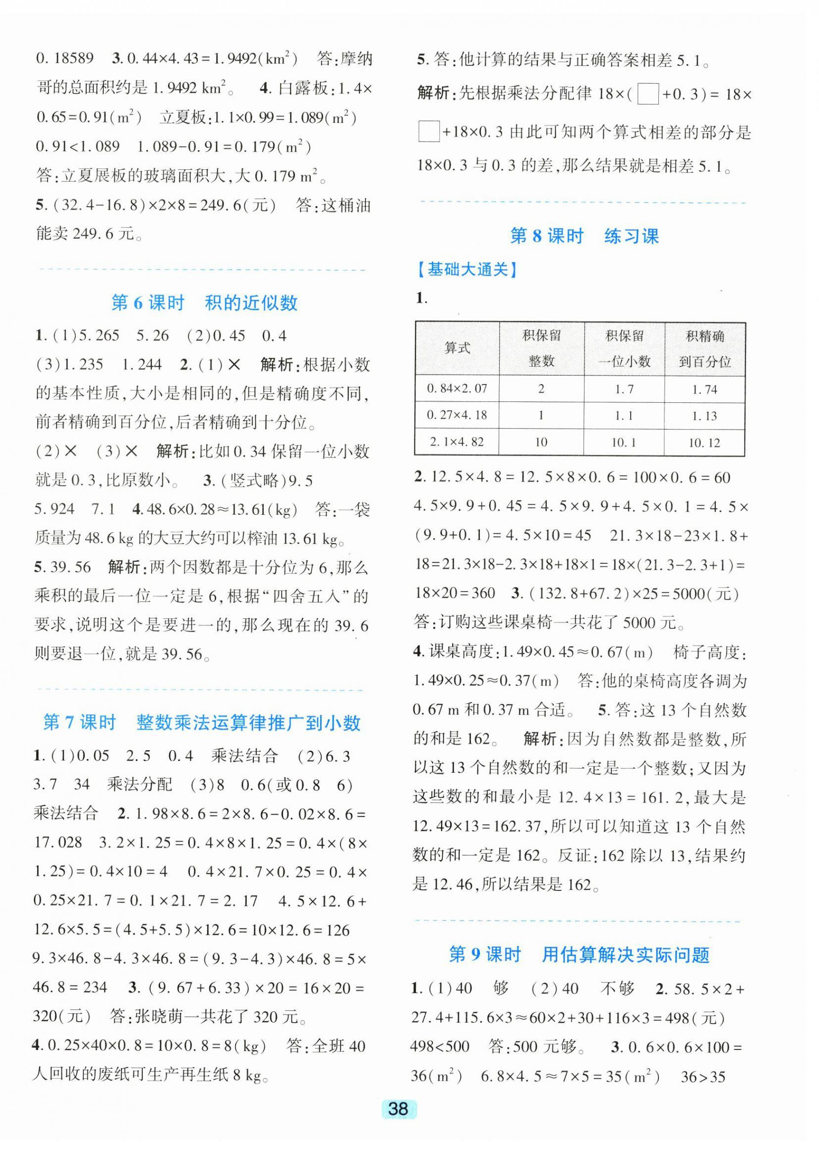 2024年精準(zhǔn)學(xué)與練五年級(jí)數(shù)學(xué)上冊(cè)人教版 第2頁(yè)