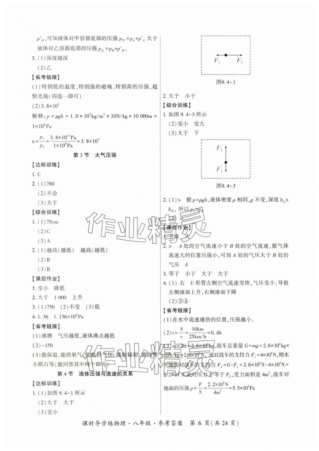 2024年課時(shí)導(dǎo)學(xué)練八年級(jí)物理下冊(cè)人教版廣州專版 第6頁(yè)