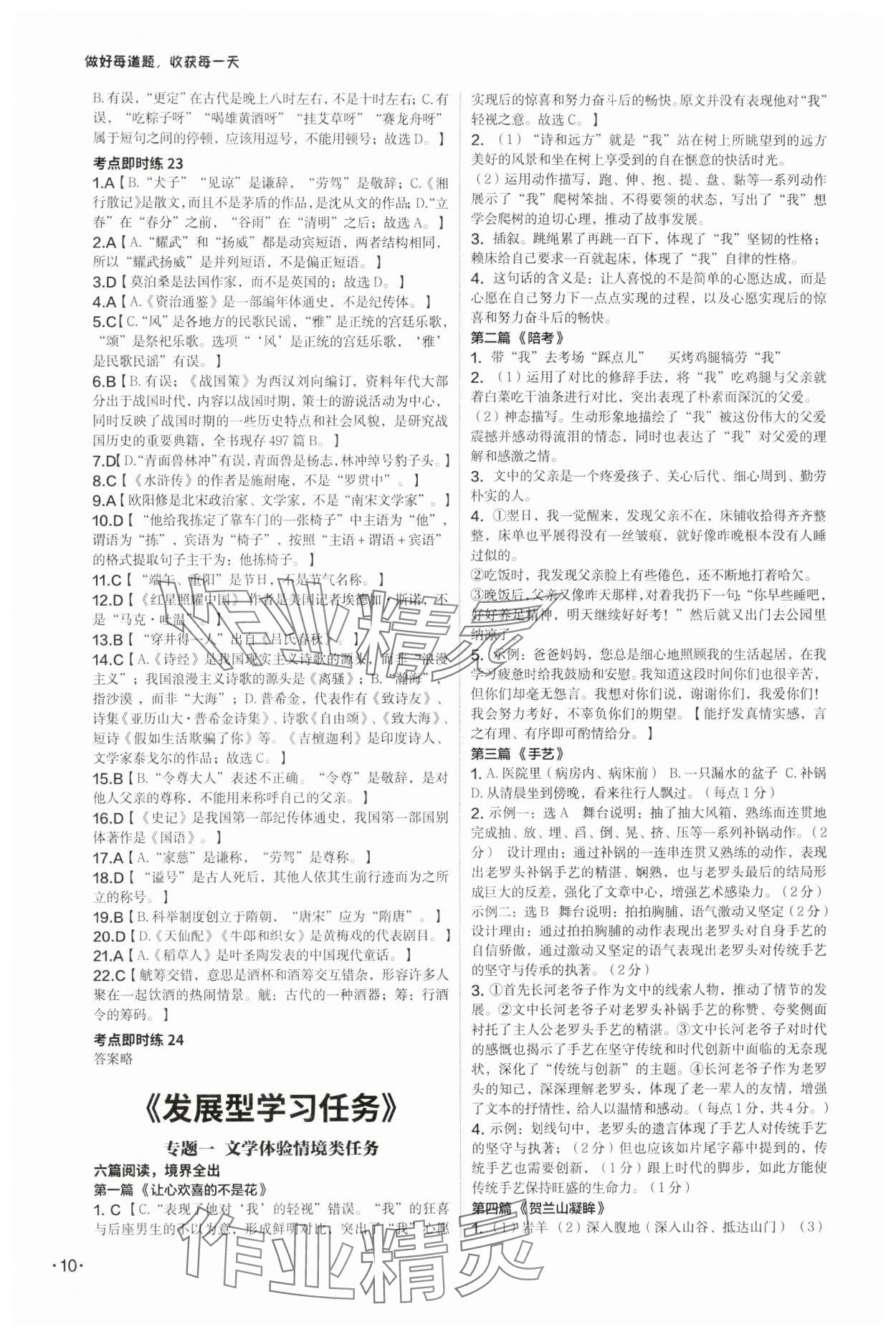 2025年语文中考全攻略 第10页