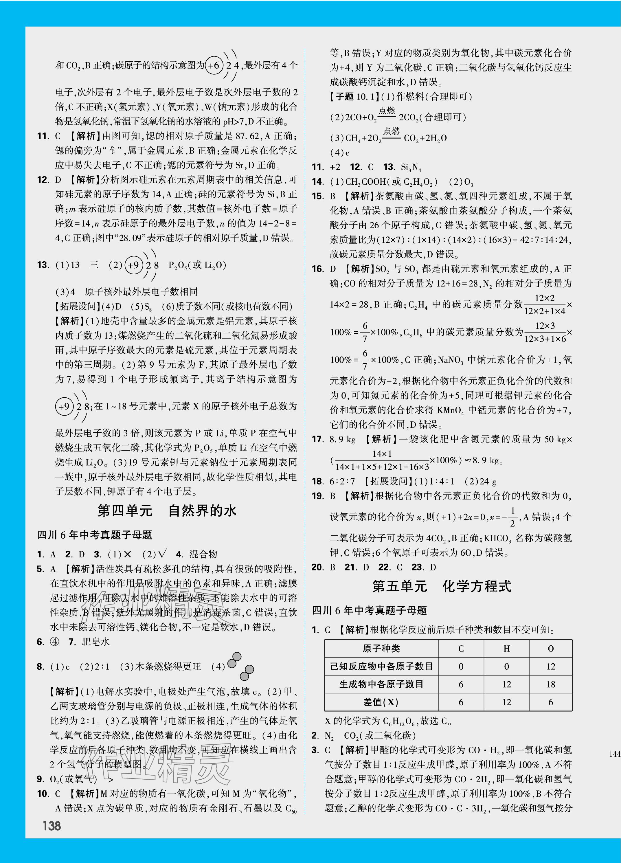 2024年萬唯中考試題研究化學(xué)四川專版 第2頁